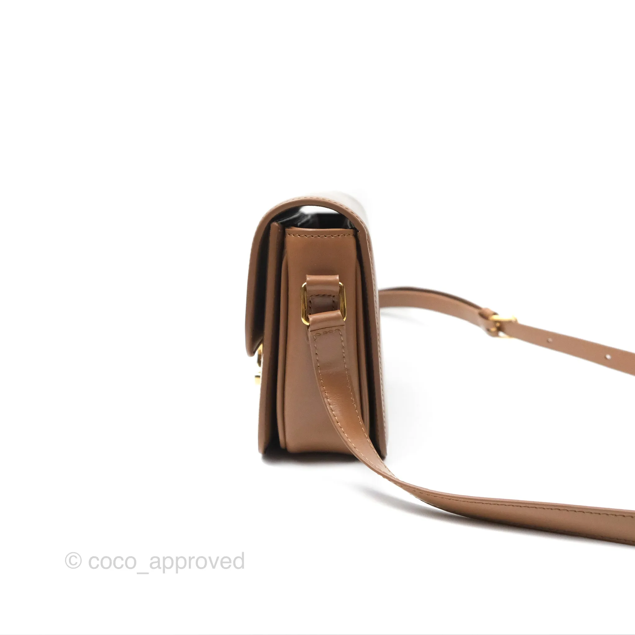 Celine Teen Triomphe Bag Shiny Calfskin Bronze