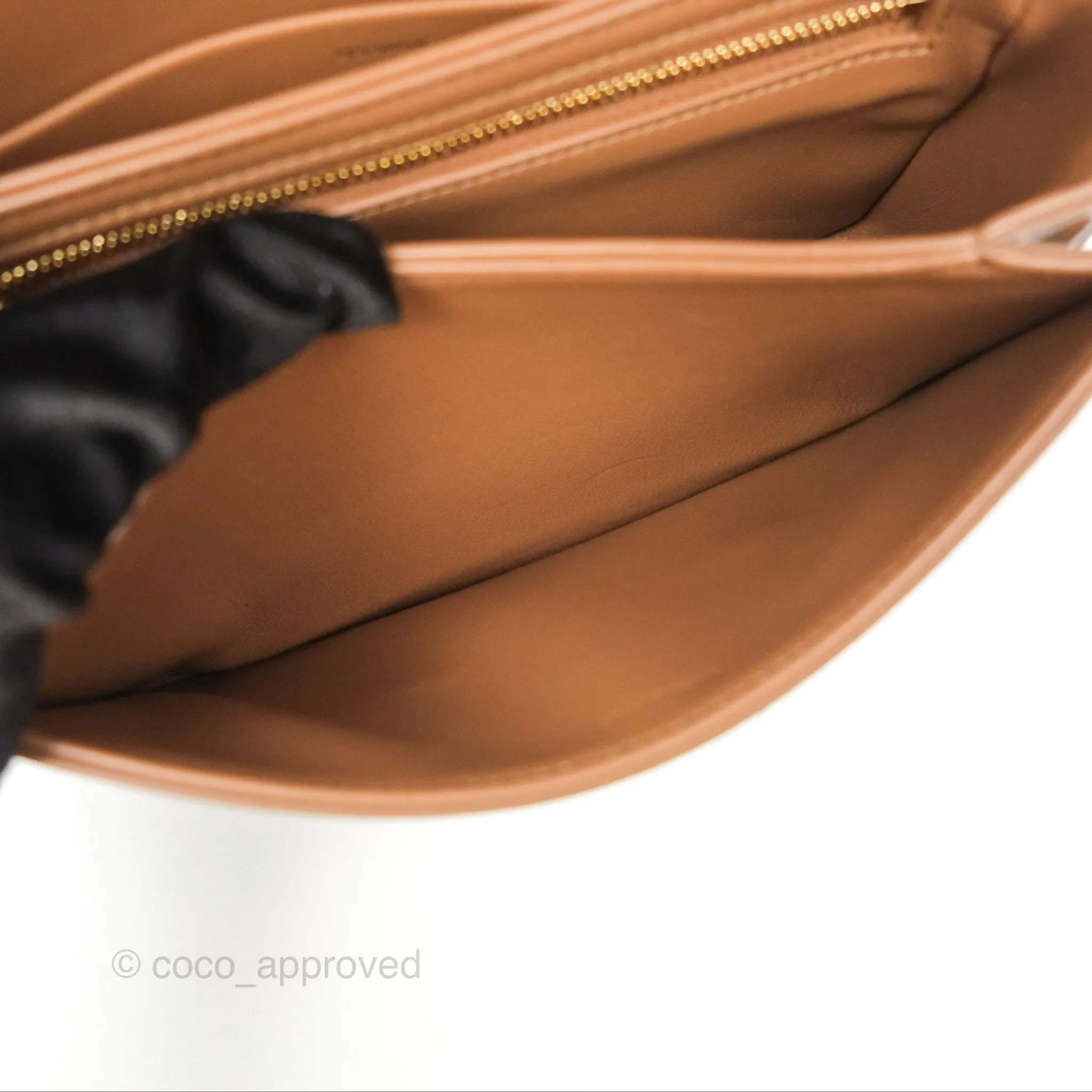 Celine Teen Triomphe Bag Shiny Calfskin Bronze