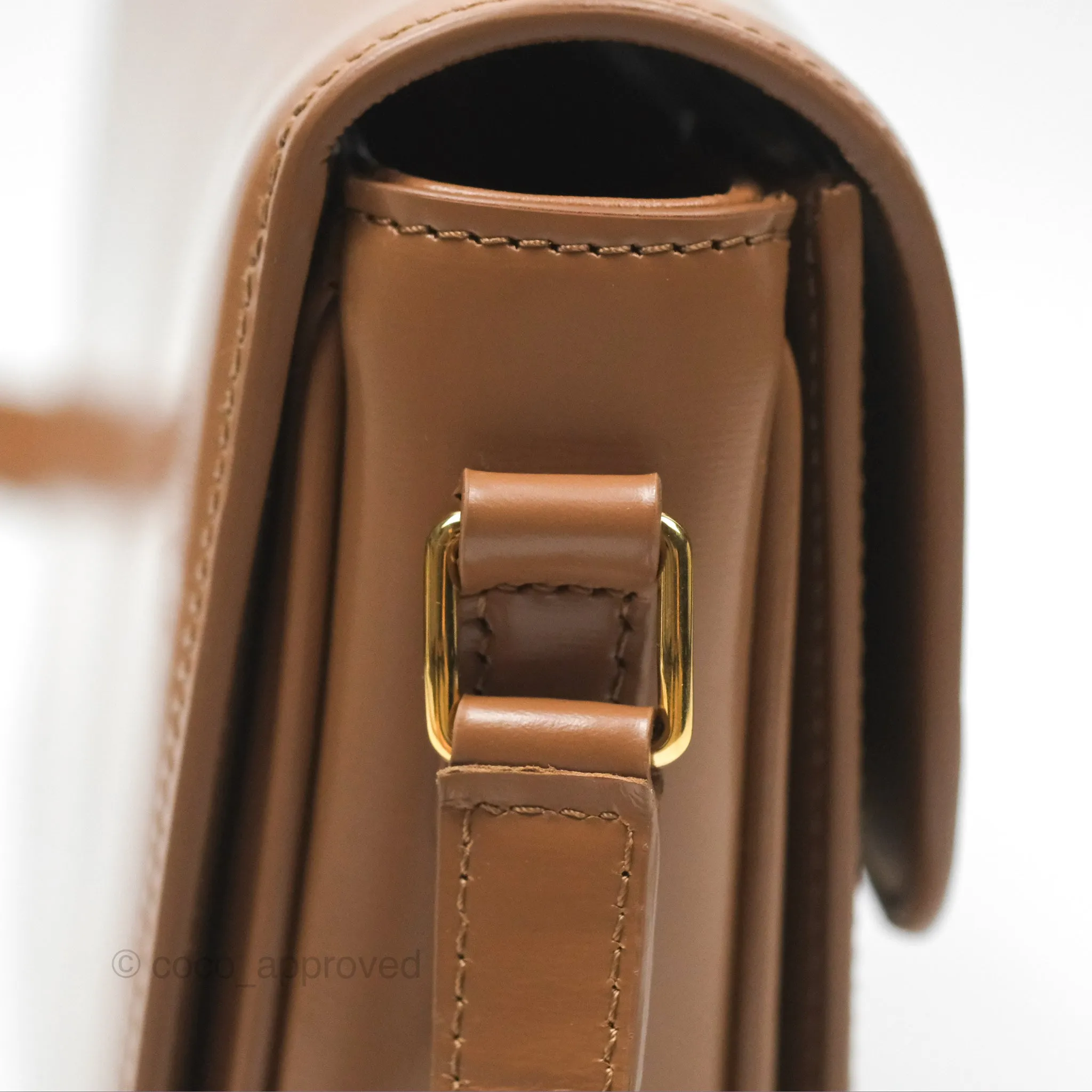 Celine Teen Triomphe Bag Shiny Calfskin Bronze