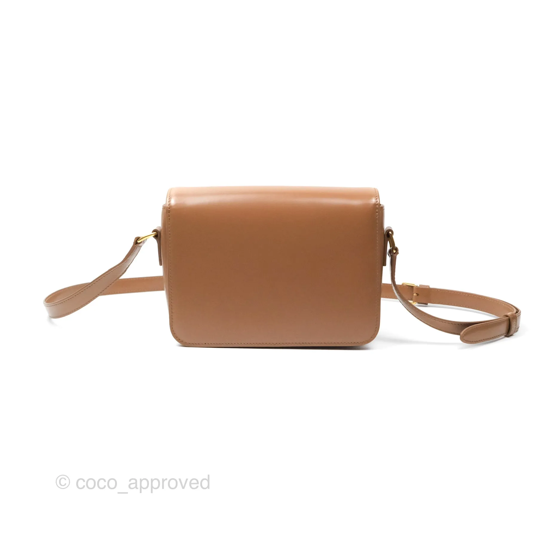 Celine Teen Triomphe Bag Shiny Calfskin Bronze