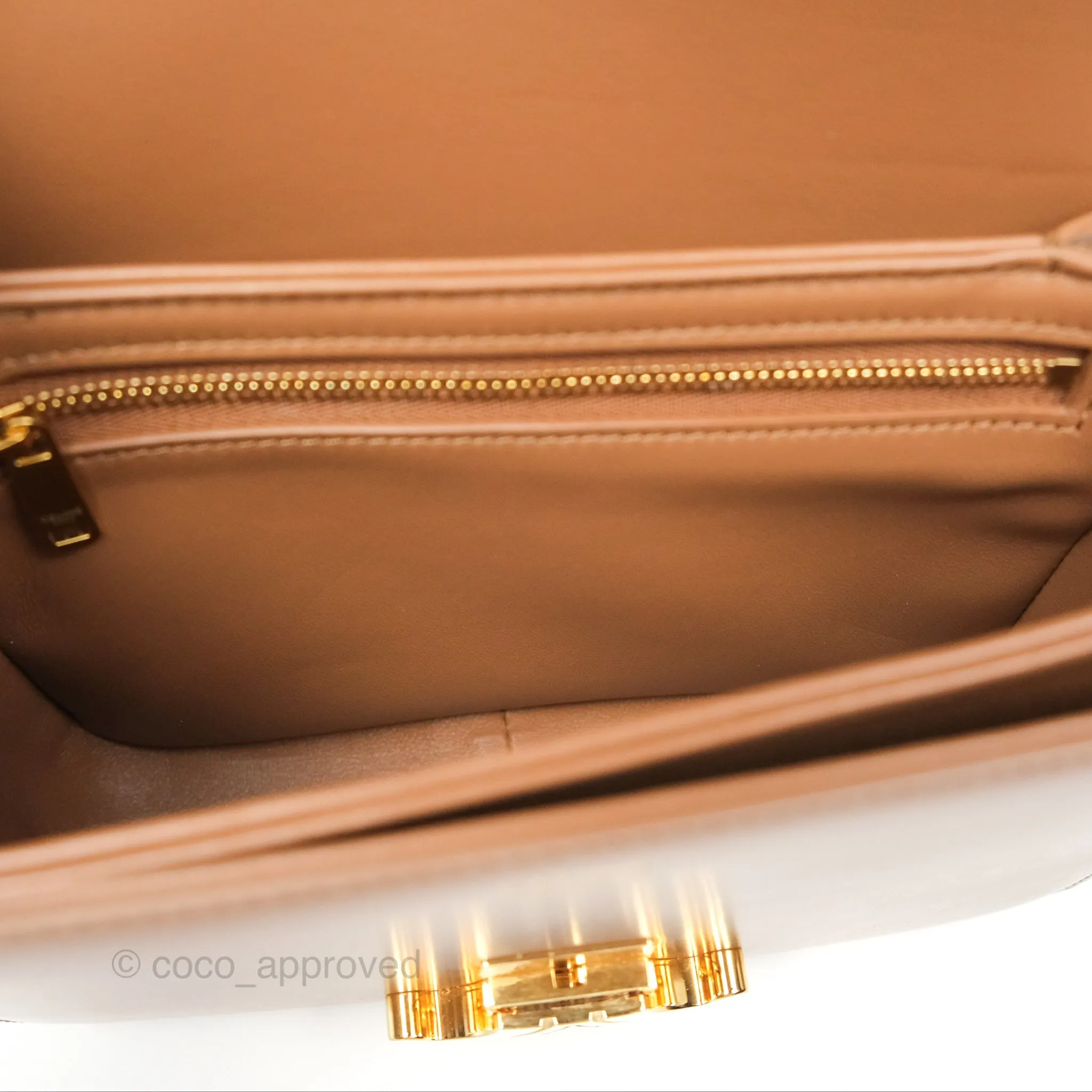 Celine Teen Triomphe Bag Shiny Calfskin Bronze