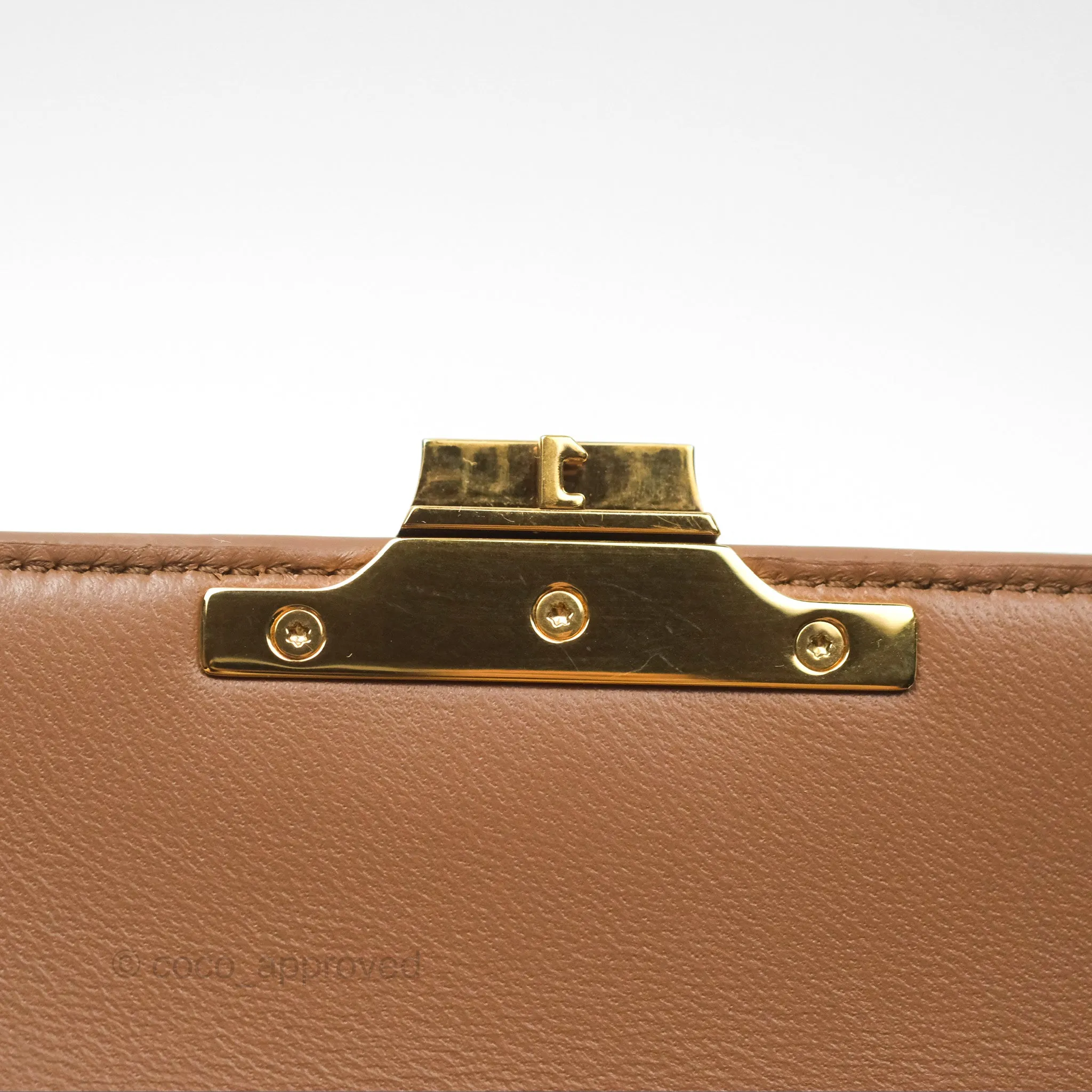 Celine Teen Triomphe Bag Shiny Calfskin Bronze