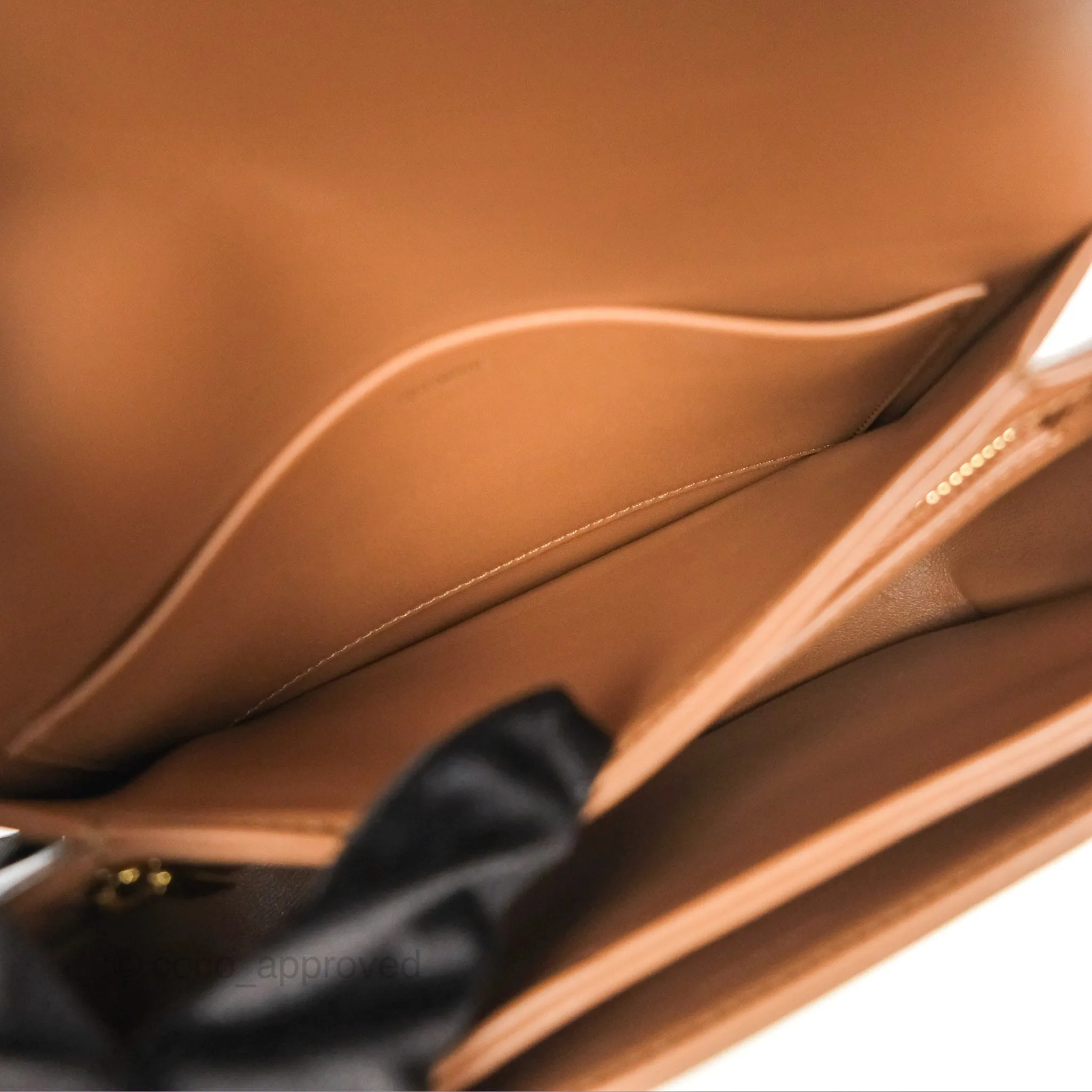 Celine Teen Triomphe Bag Shiny Calfskin Bronze