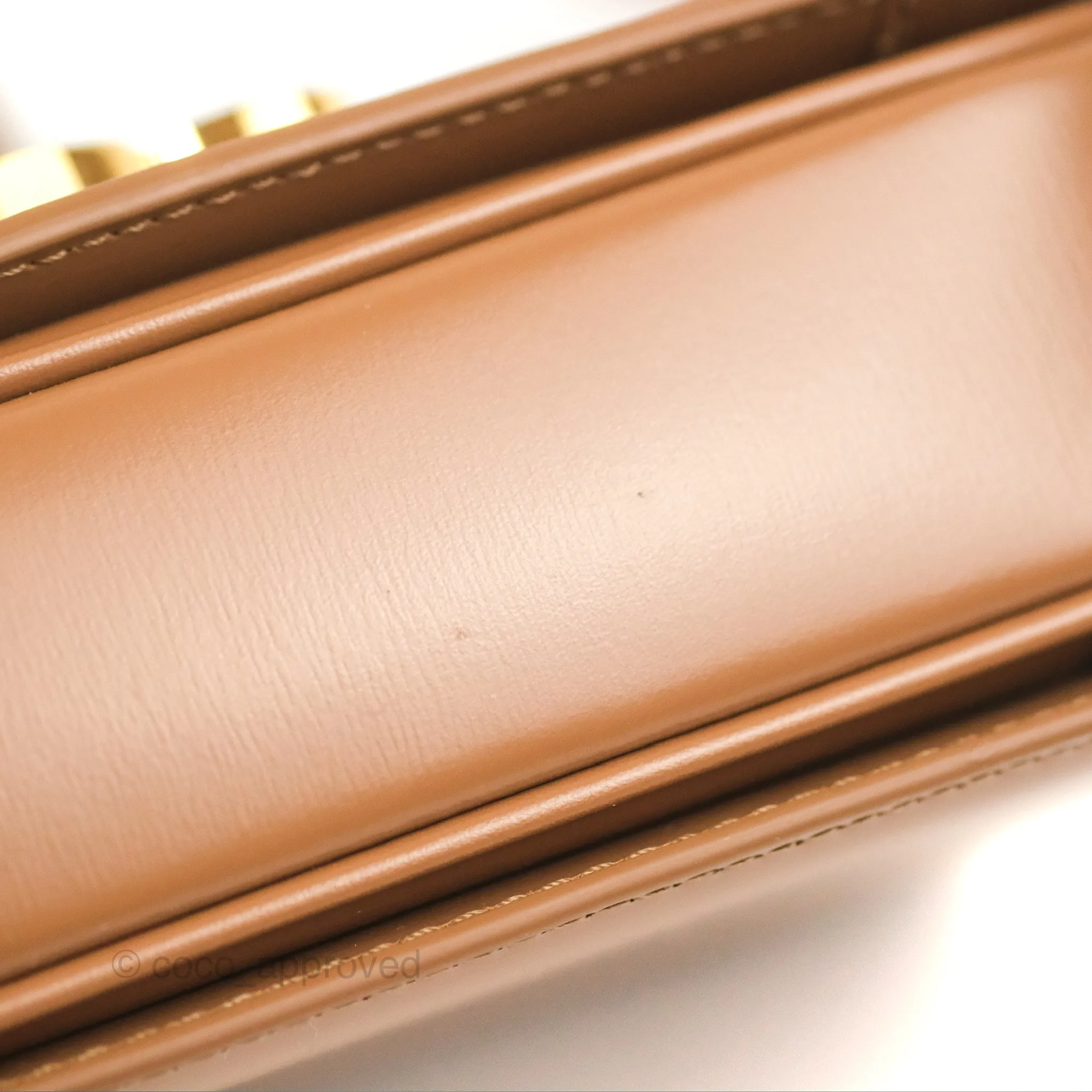 Celine Teen Triomphe Bag Shiny Calfskin Bronze