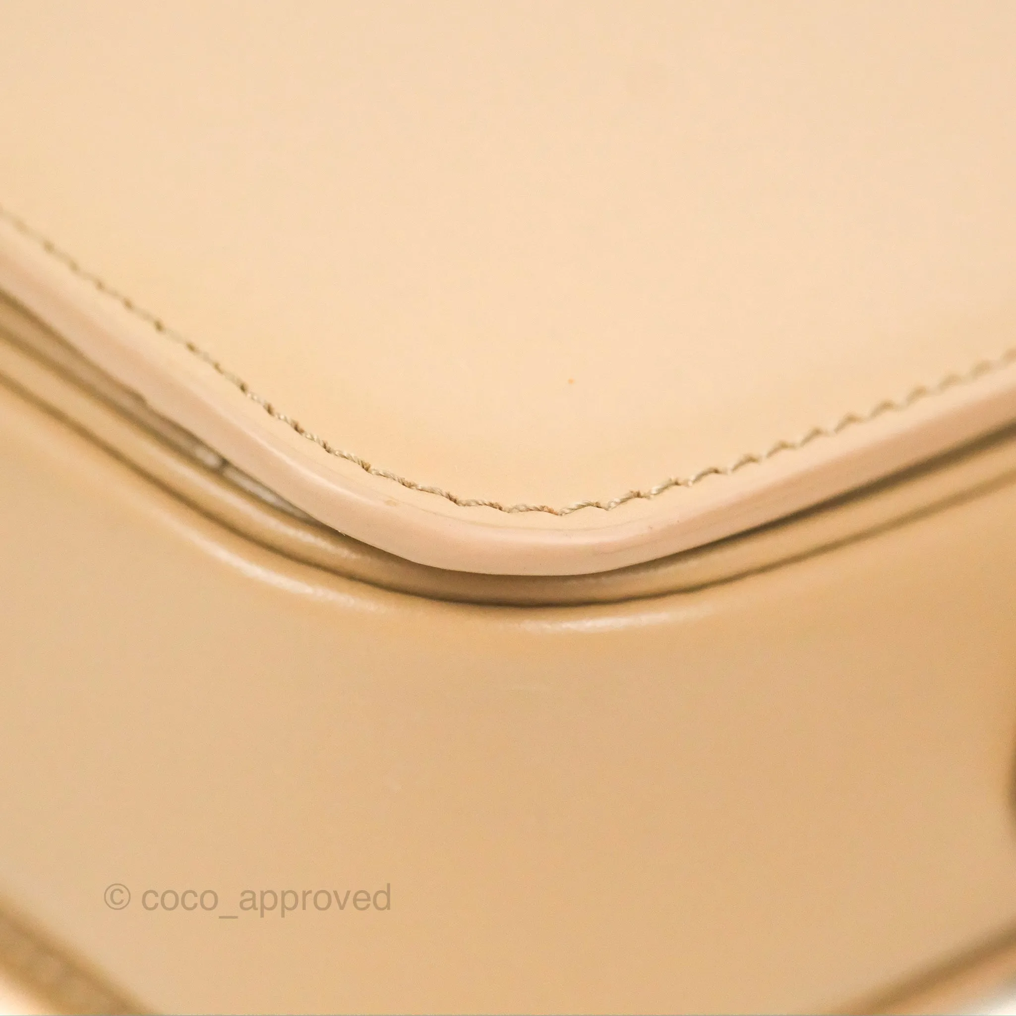 Celine Teen Triomphe Bag Shiny Calfskin Light Beige