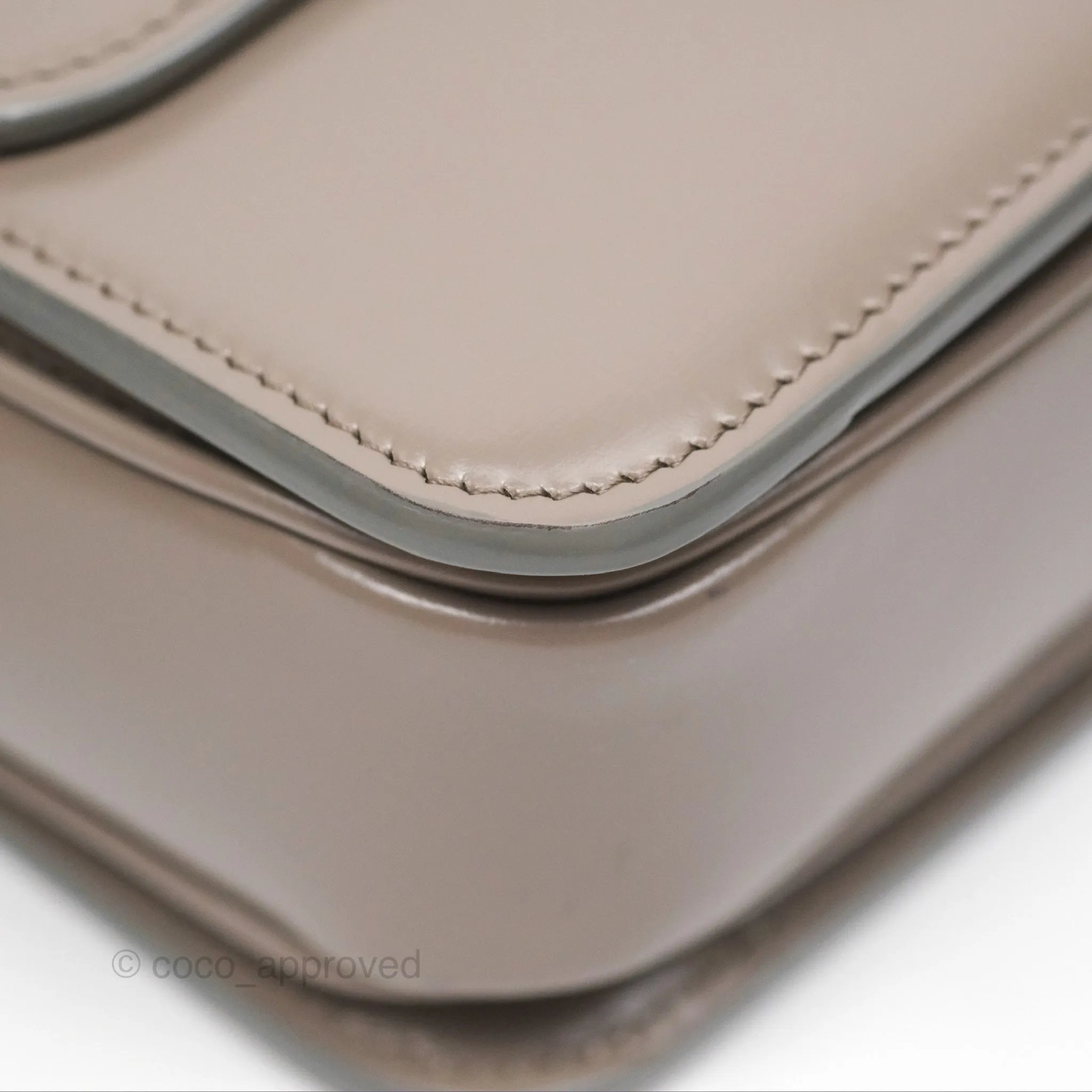 Celine Teen Triomphe Shiny Calfskin Pebble Gold Hardware