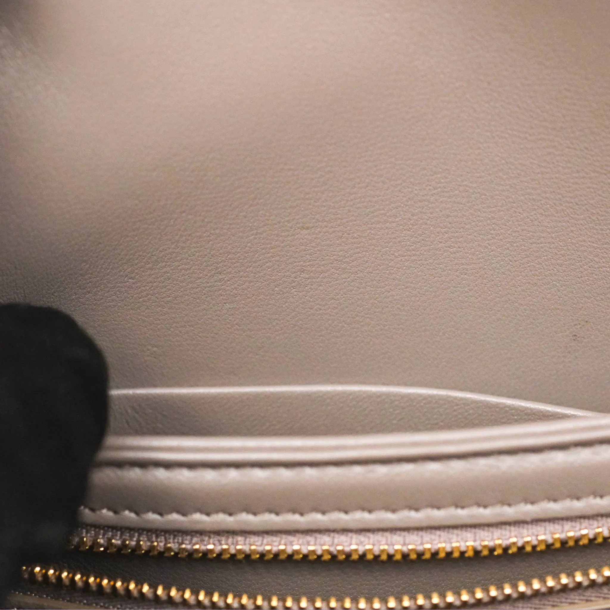 Celine Teen Triomphe Shiny Calfskin Pebble Gold Hardware