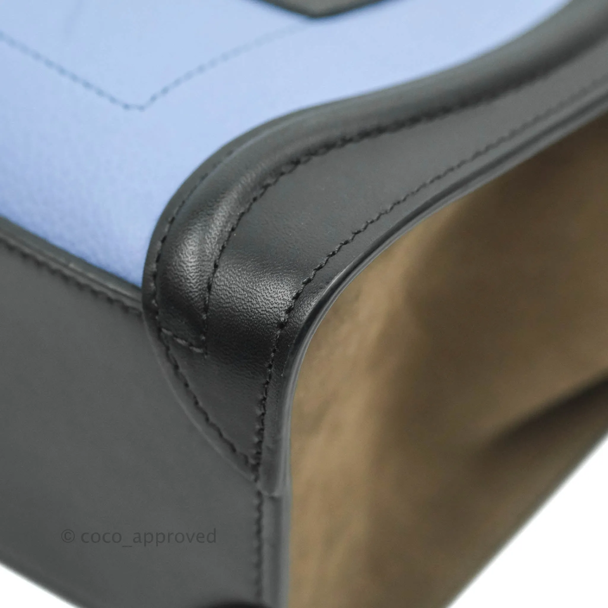 Celine Tri Color Blue/Khaki/Black Nano Luggage Tote
