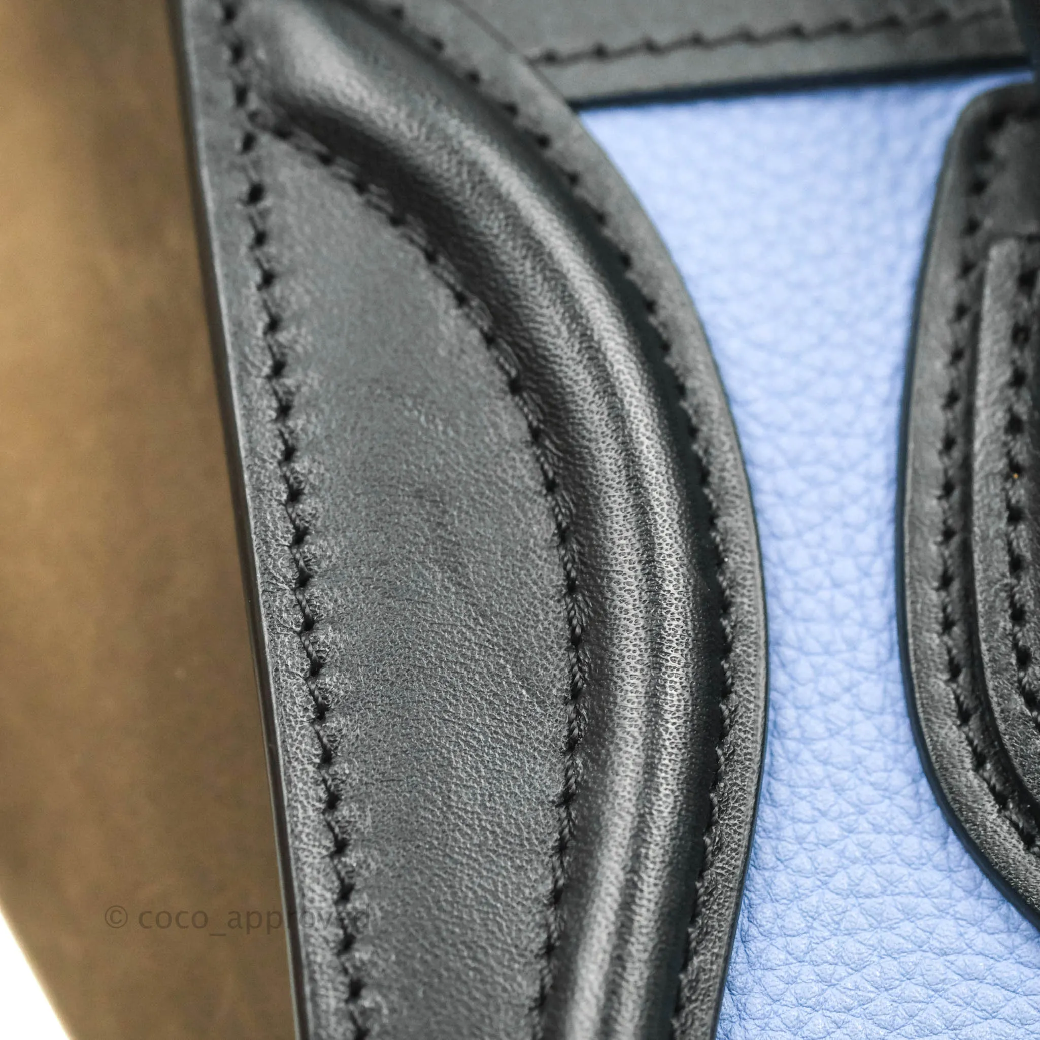 Celine Tri Color Blue/Khaki/Black Nano Luggage Tote