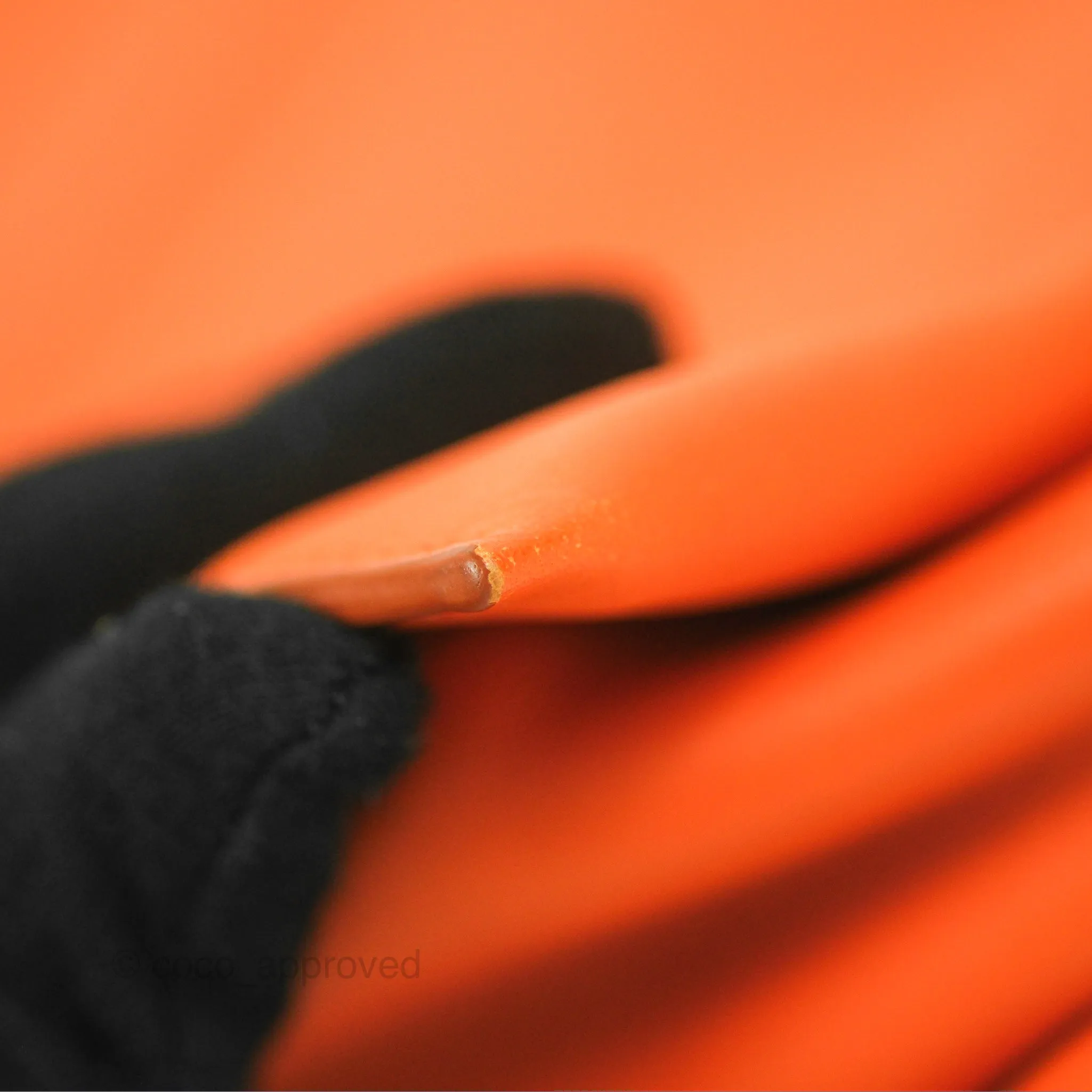 Celine Tri-Fold Clutch on Chain Orange Calfskin