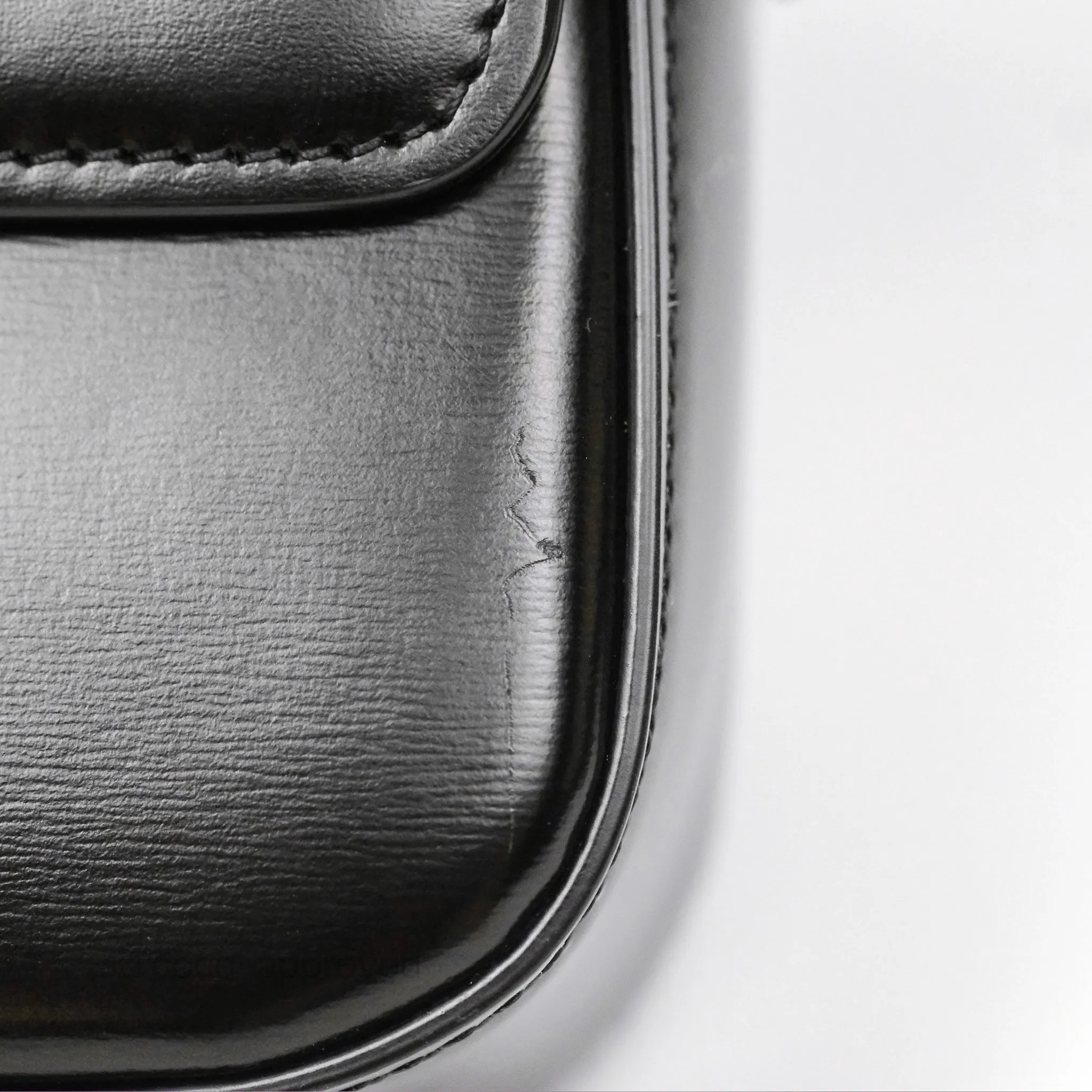 Celine Triomphe Shoulder Bag Black Calfskin