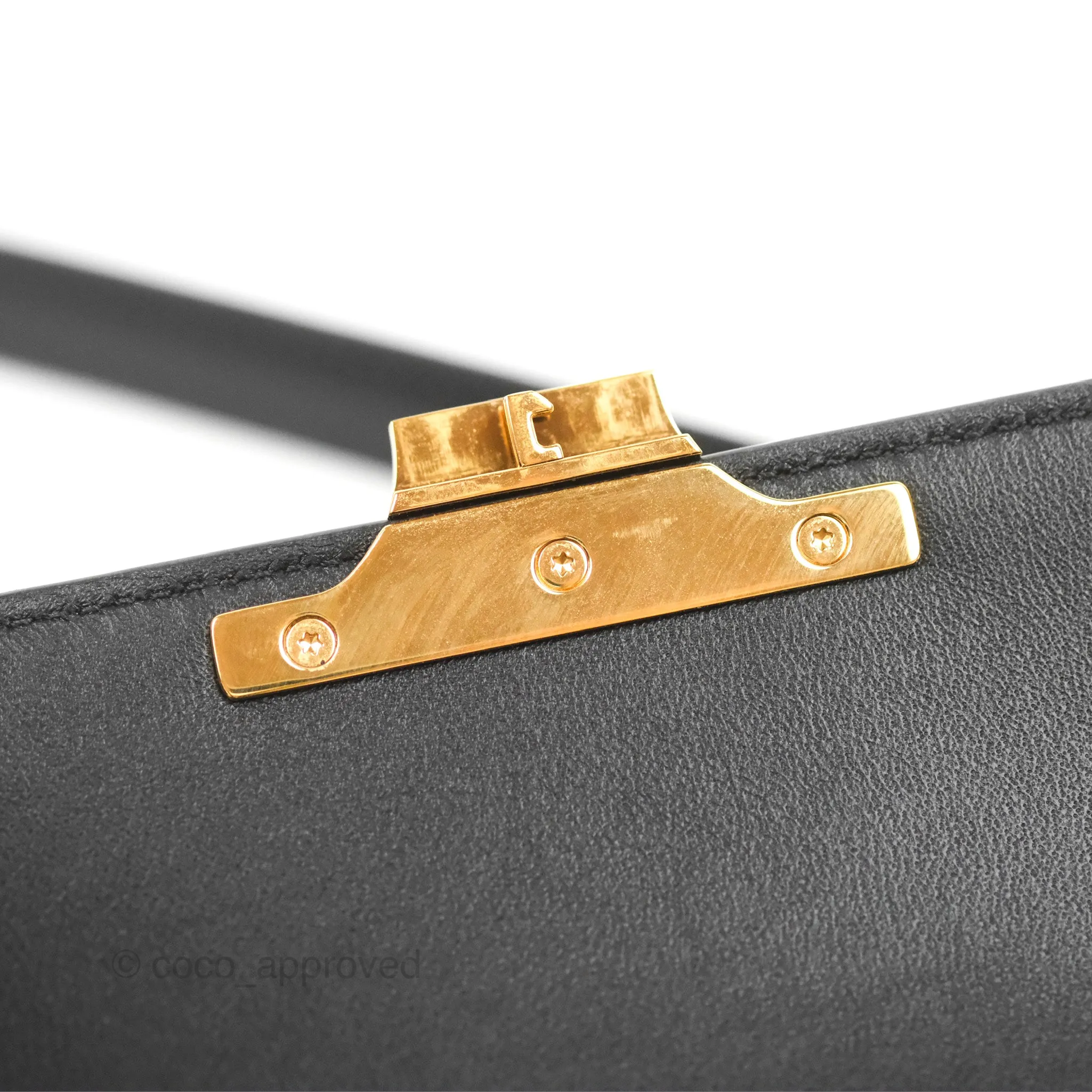 Celine Triomphe Shoulder Bag Black Calfskin