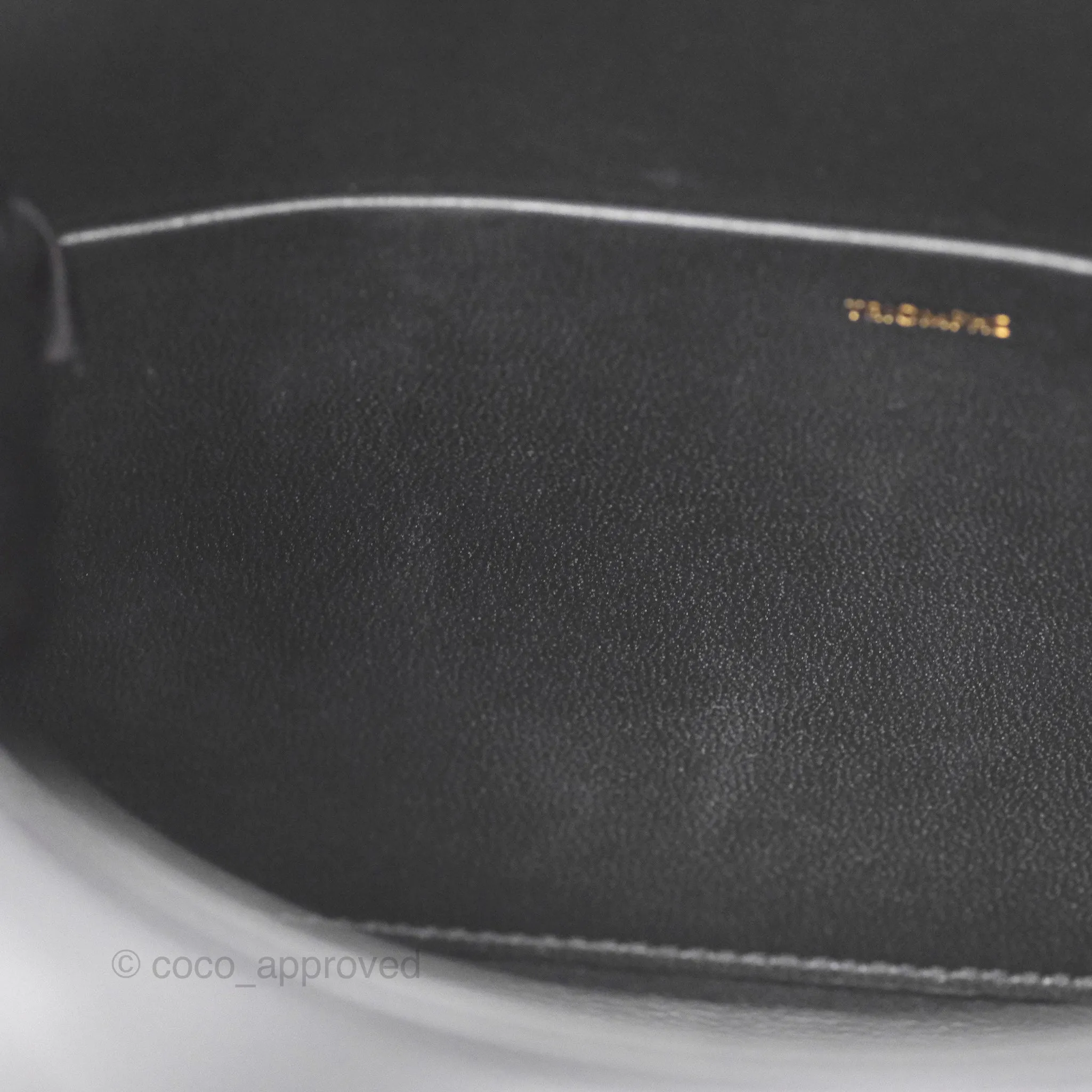 Celine Triomphe Shoulder Bag Black Calfskin