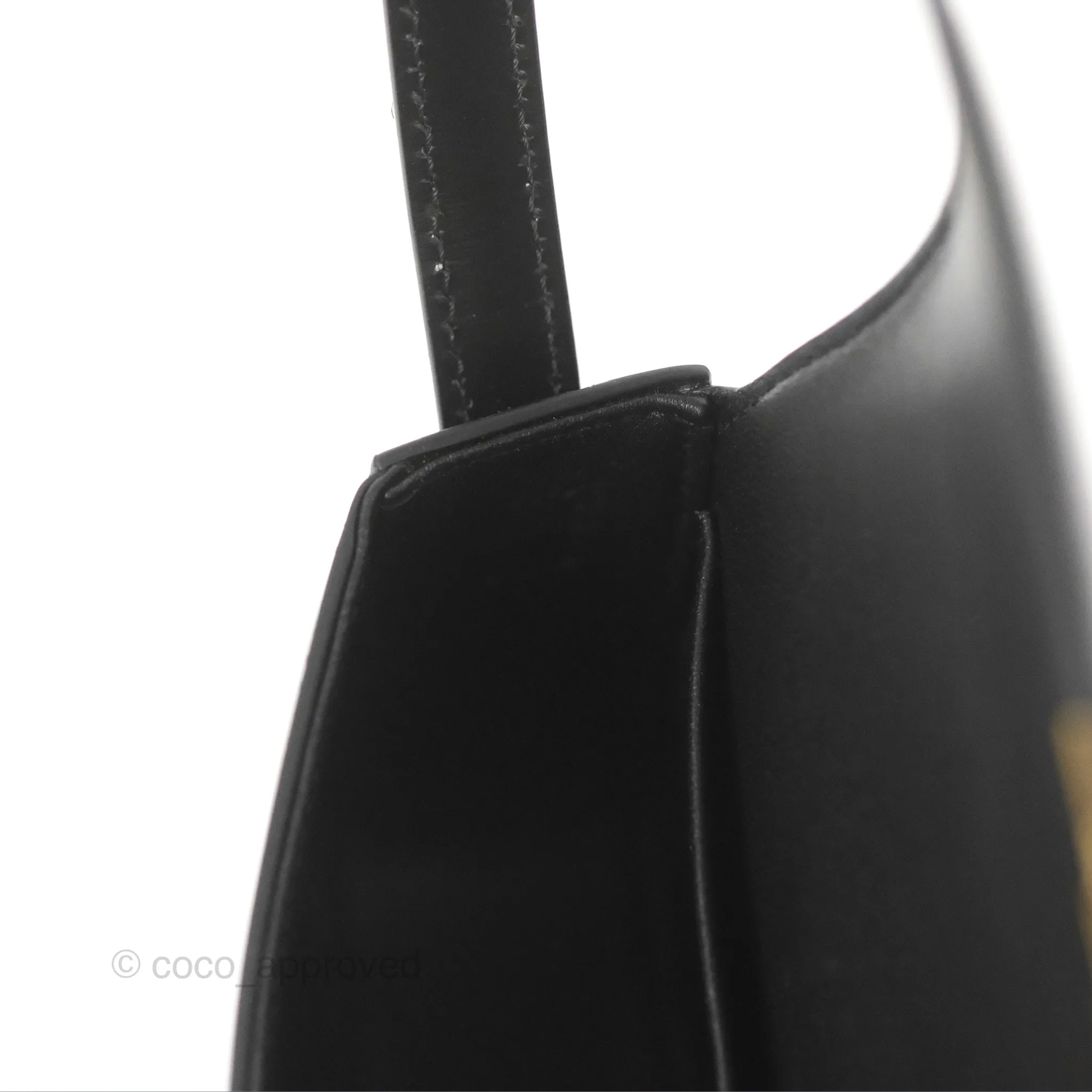 Celine Triomphe Shoulder Bag Black Calfskin