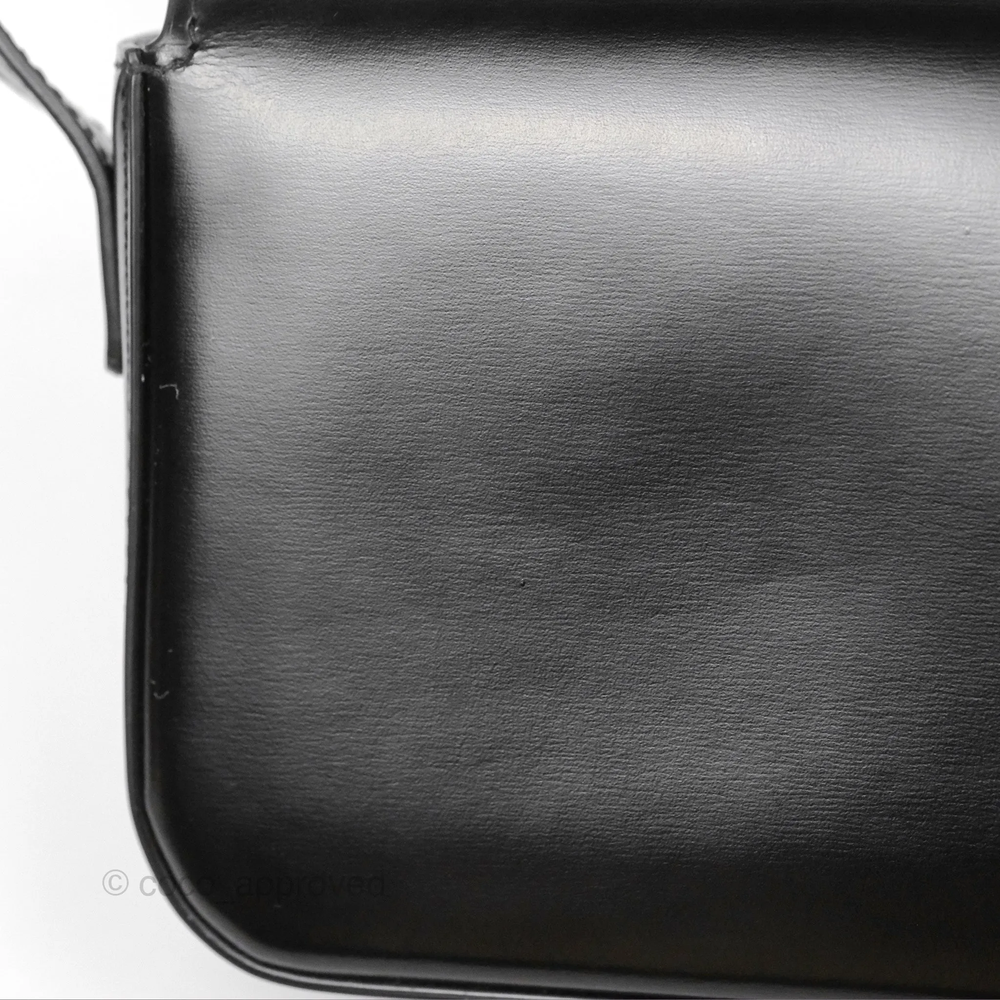 Celine Triomphe Shoulder Bag Black Calfskin