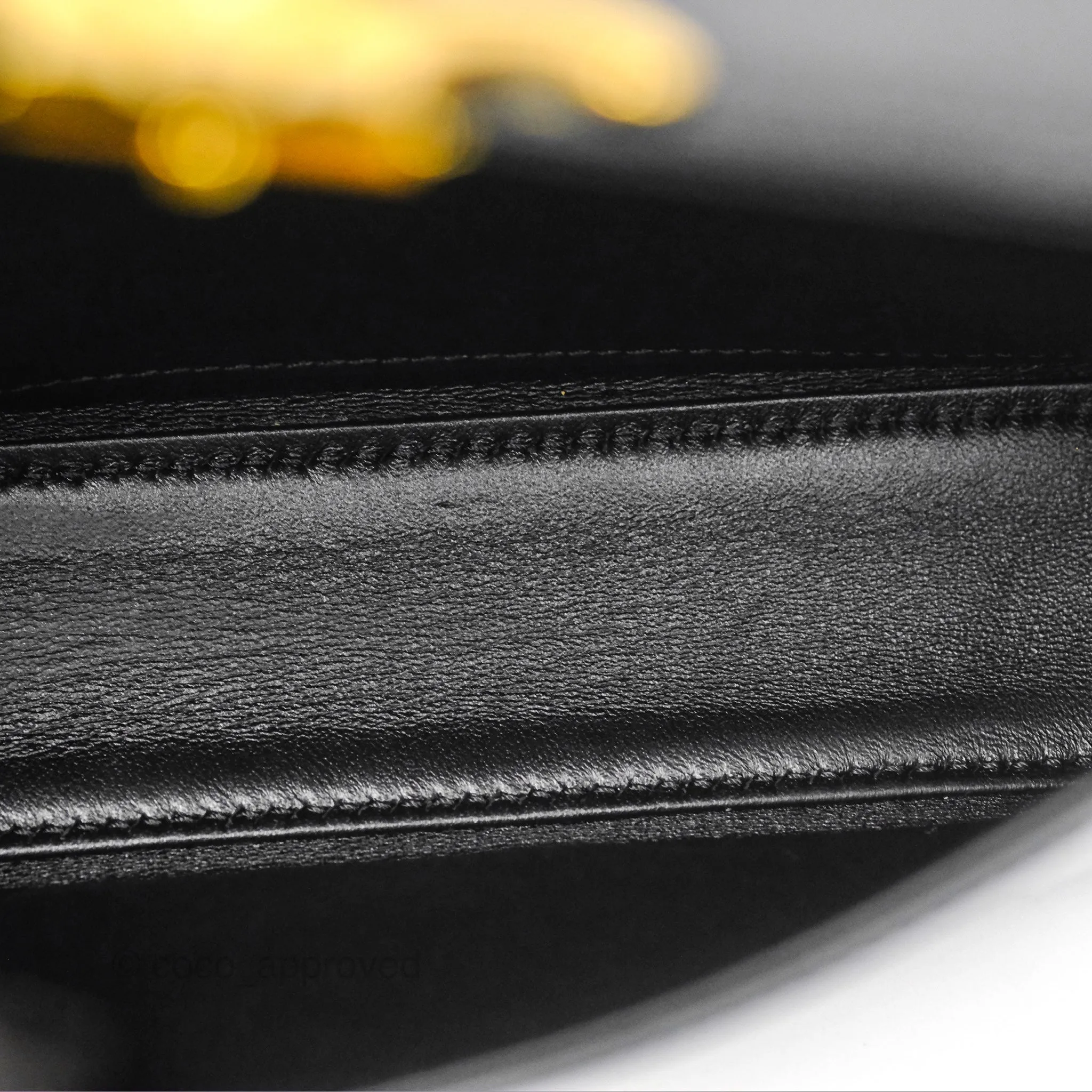 Celine Triomphe Shoulder Bag Black Calfskin
