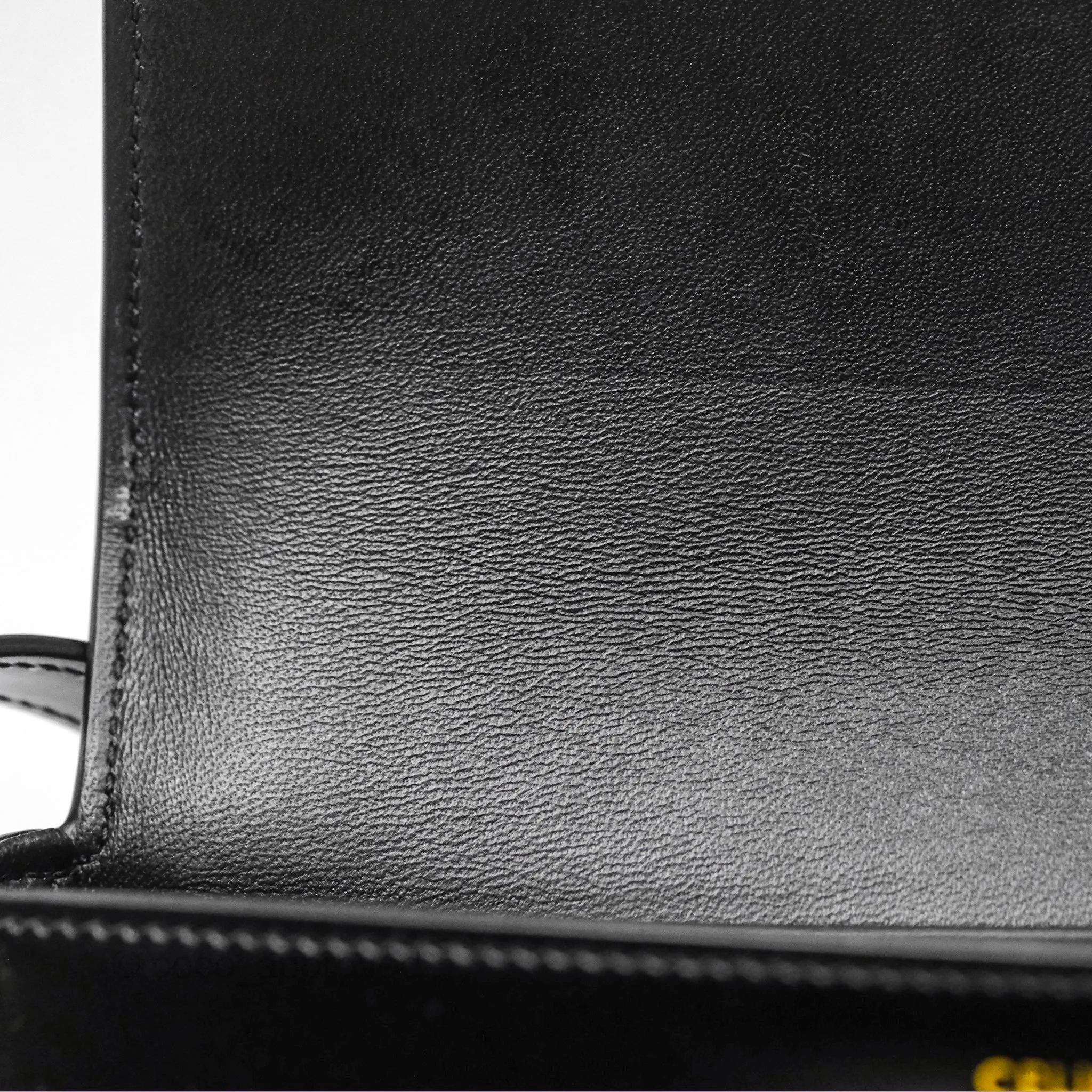 Celine Triomphe Shoulder Bag Black Calfskin