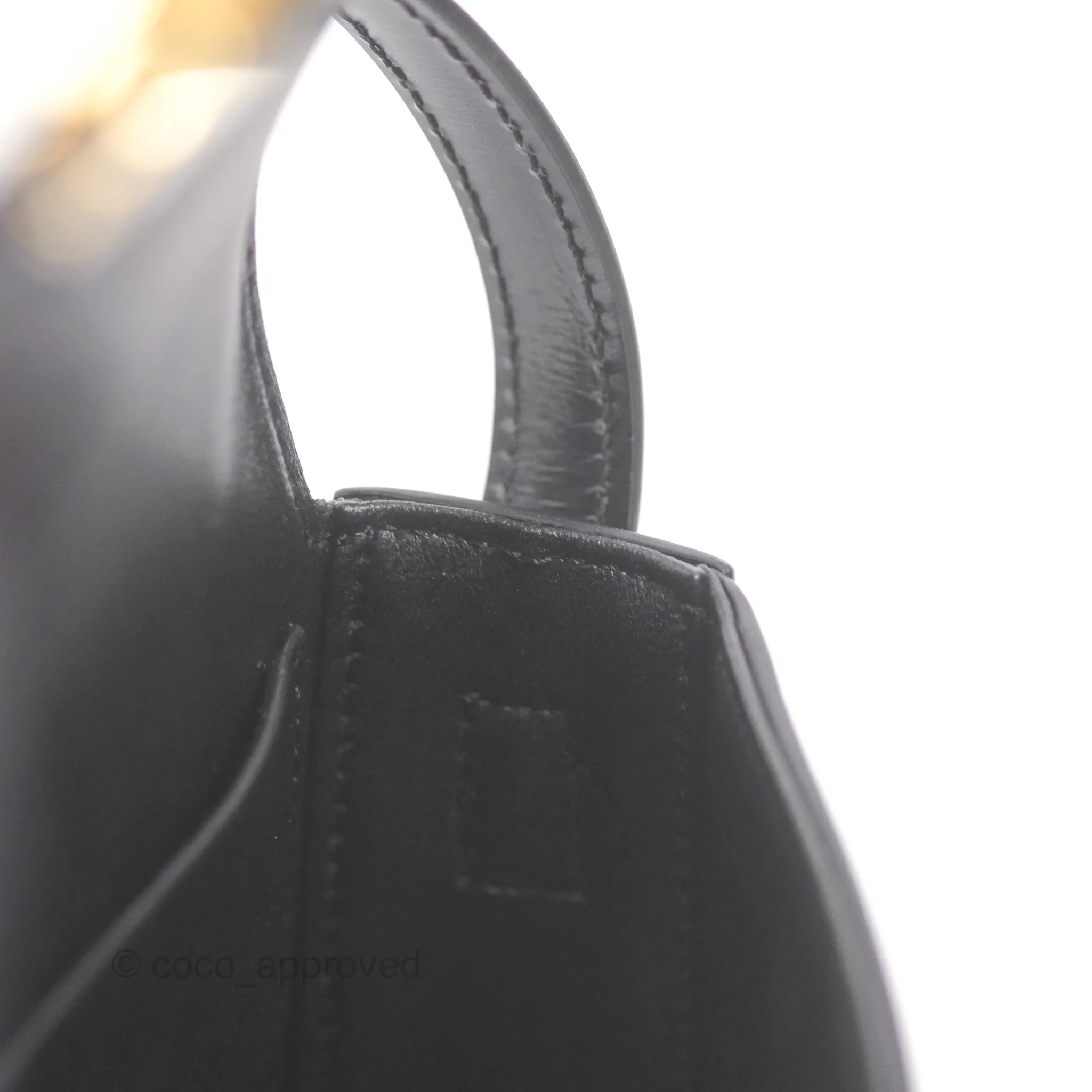 Celine Triomphe Shoulder Bag Black Calfskin