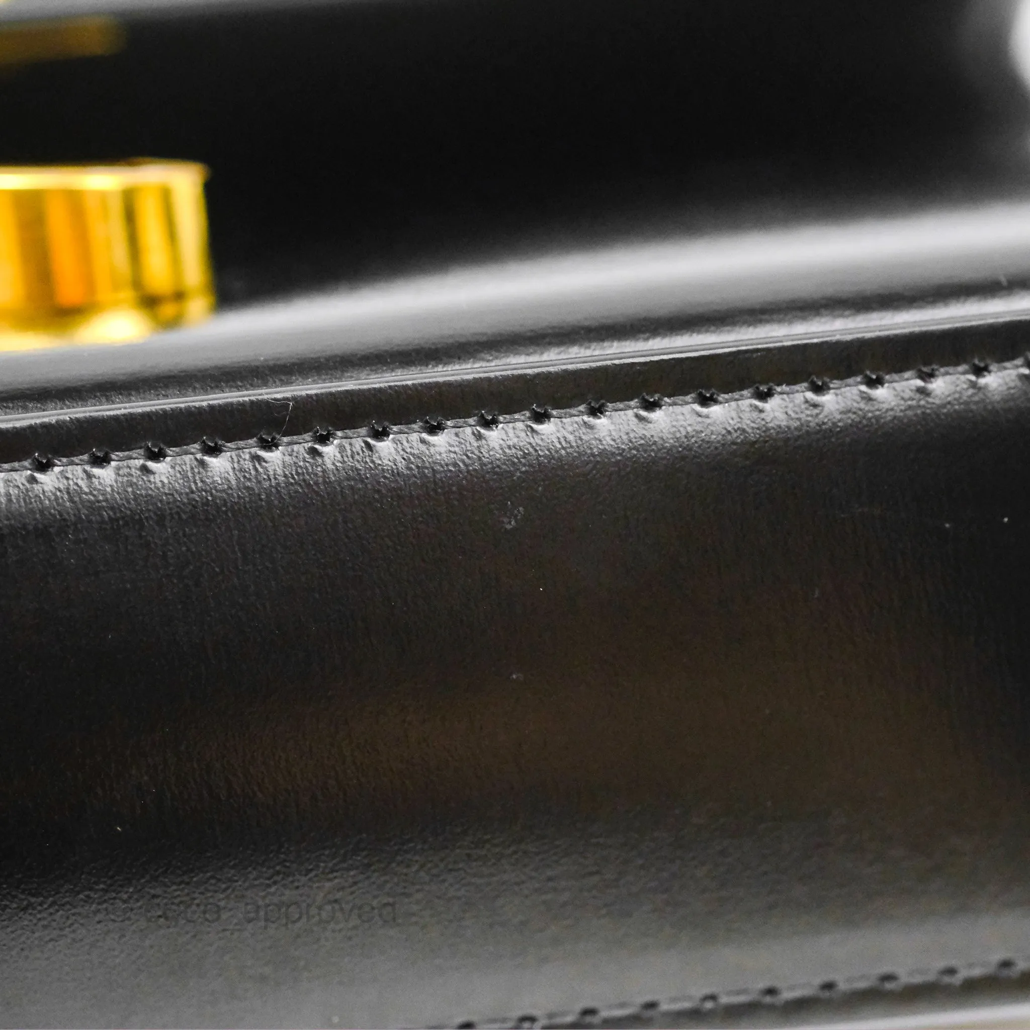 Celine Triomphe Shoulder Bag Black Calfskin