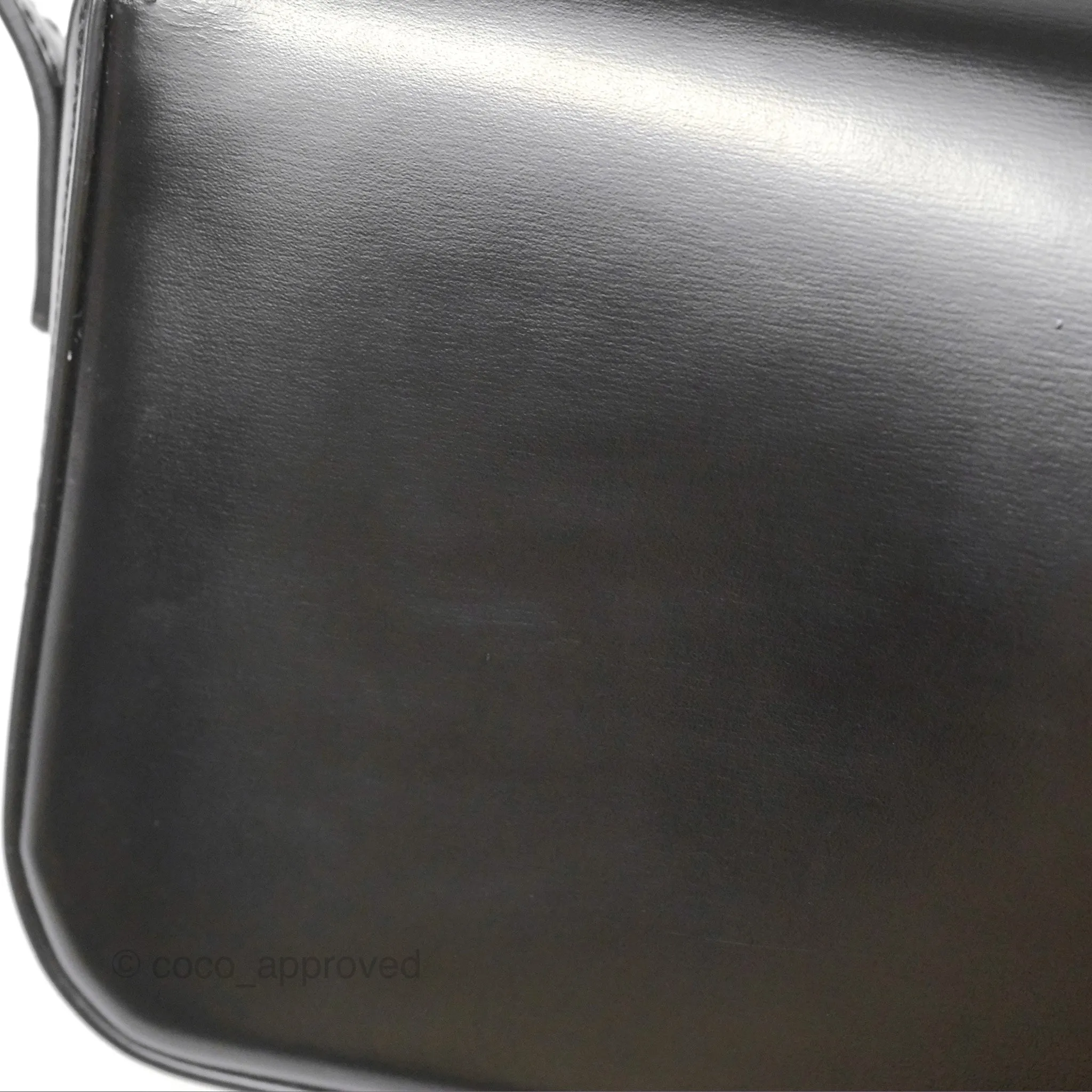 Celine Triomphe Shoulder Bag Black Calfskin