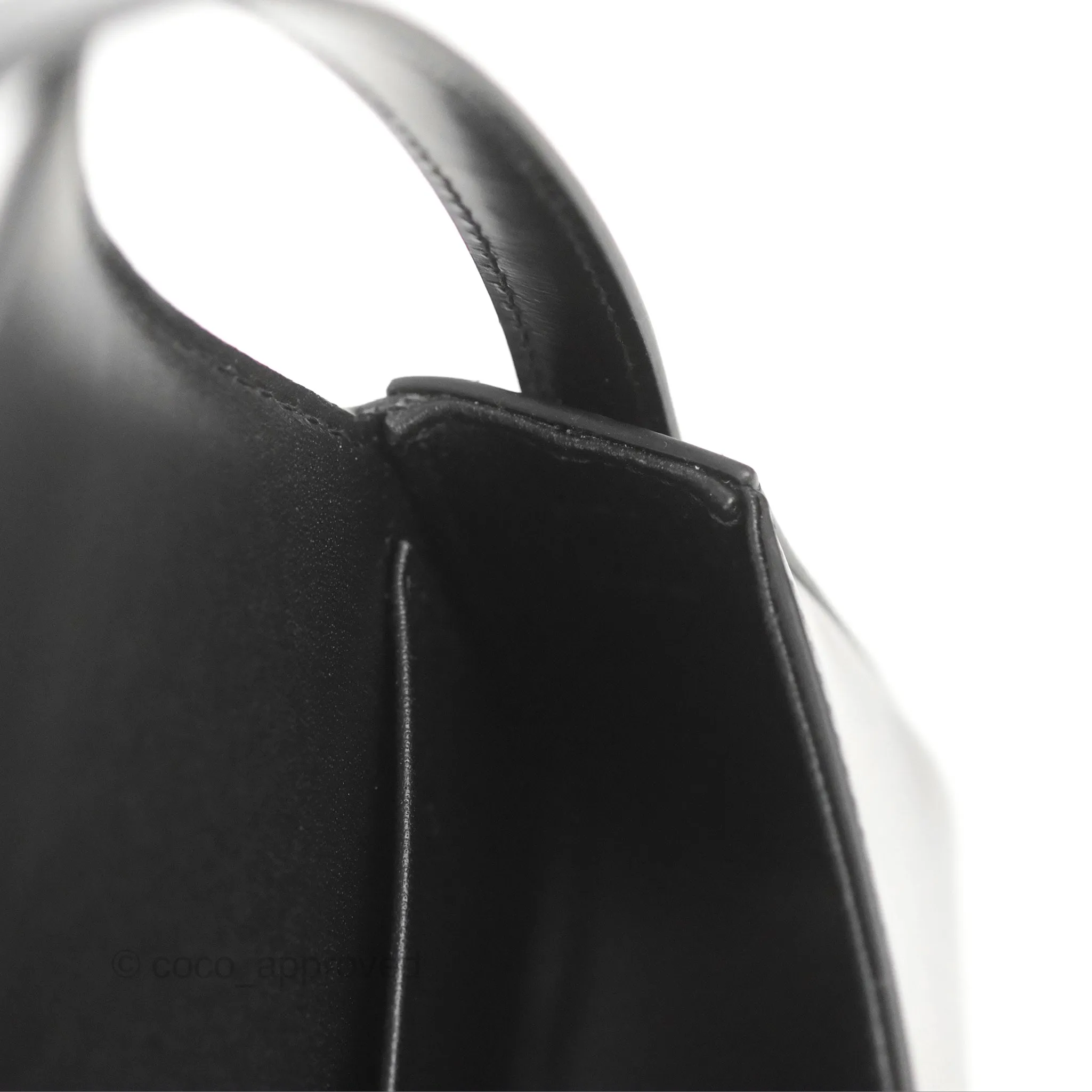 Celine Triomphe Shoulder Bag Black Calfskin