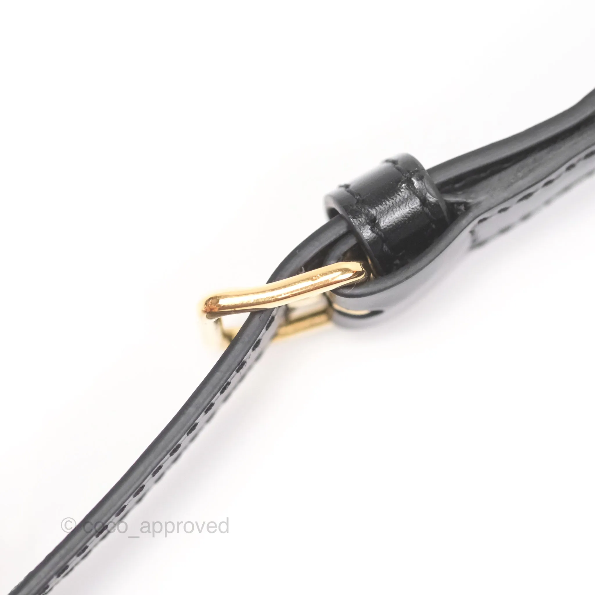 Celine Triomphe Shoulder Bag Black Calfskin