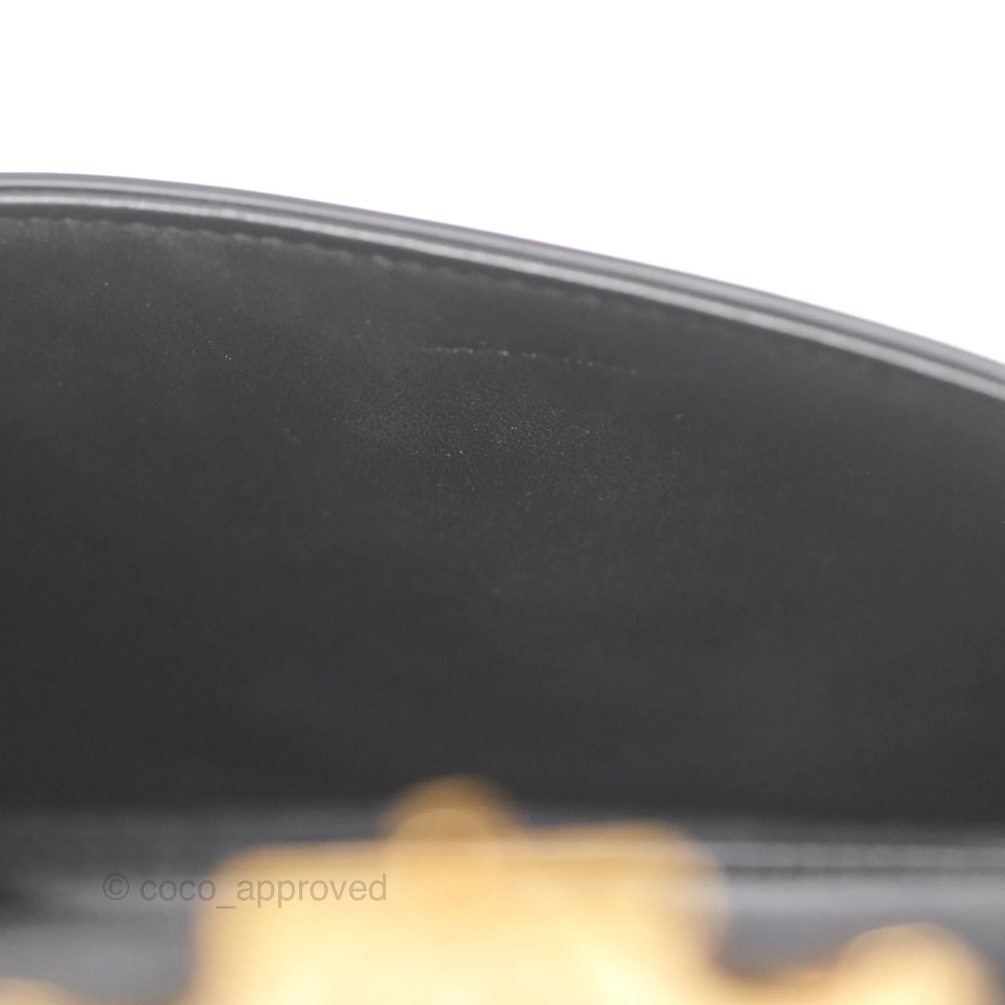 Celine Triomphe Shoulder Bag Black Calfskin