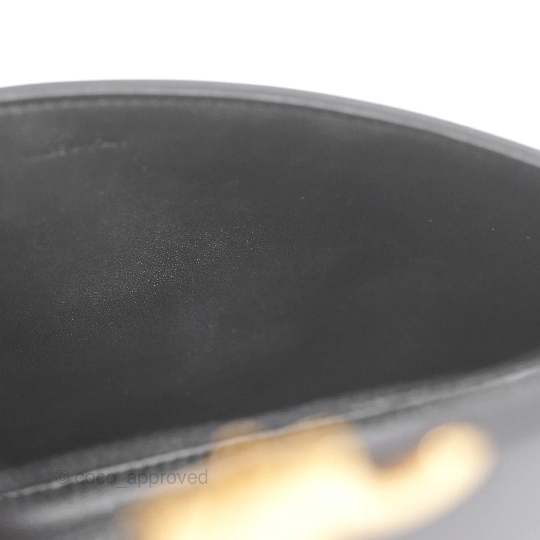 Celine Triomphe Shoulder Bag Black Calfskin