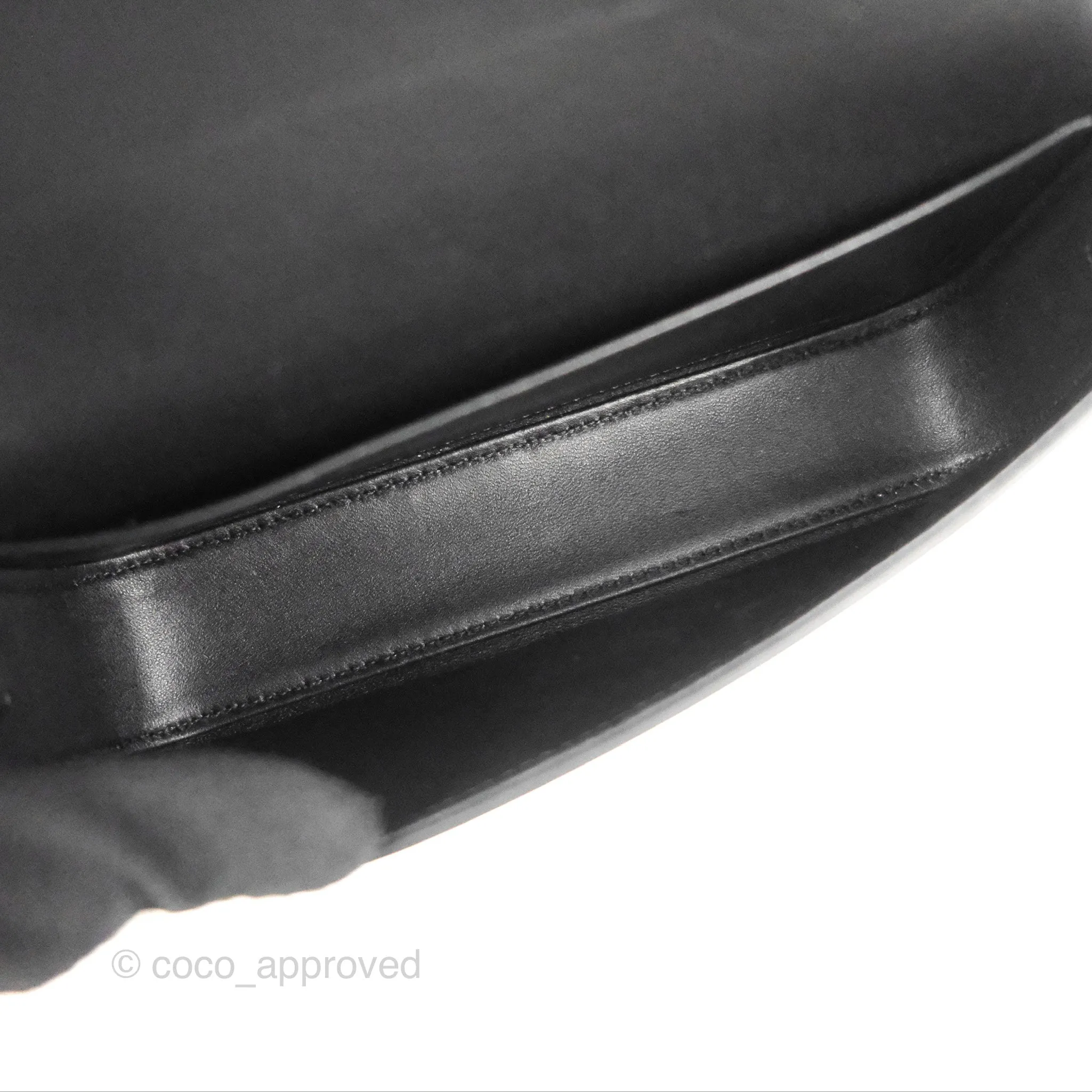 Celine Triomphe Shoulder Bag Black Calfskin
