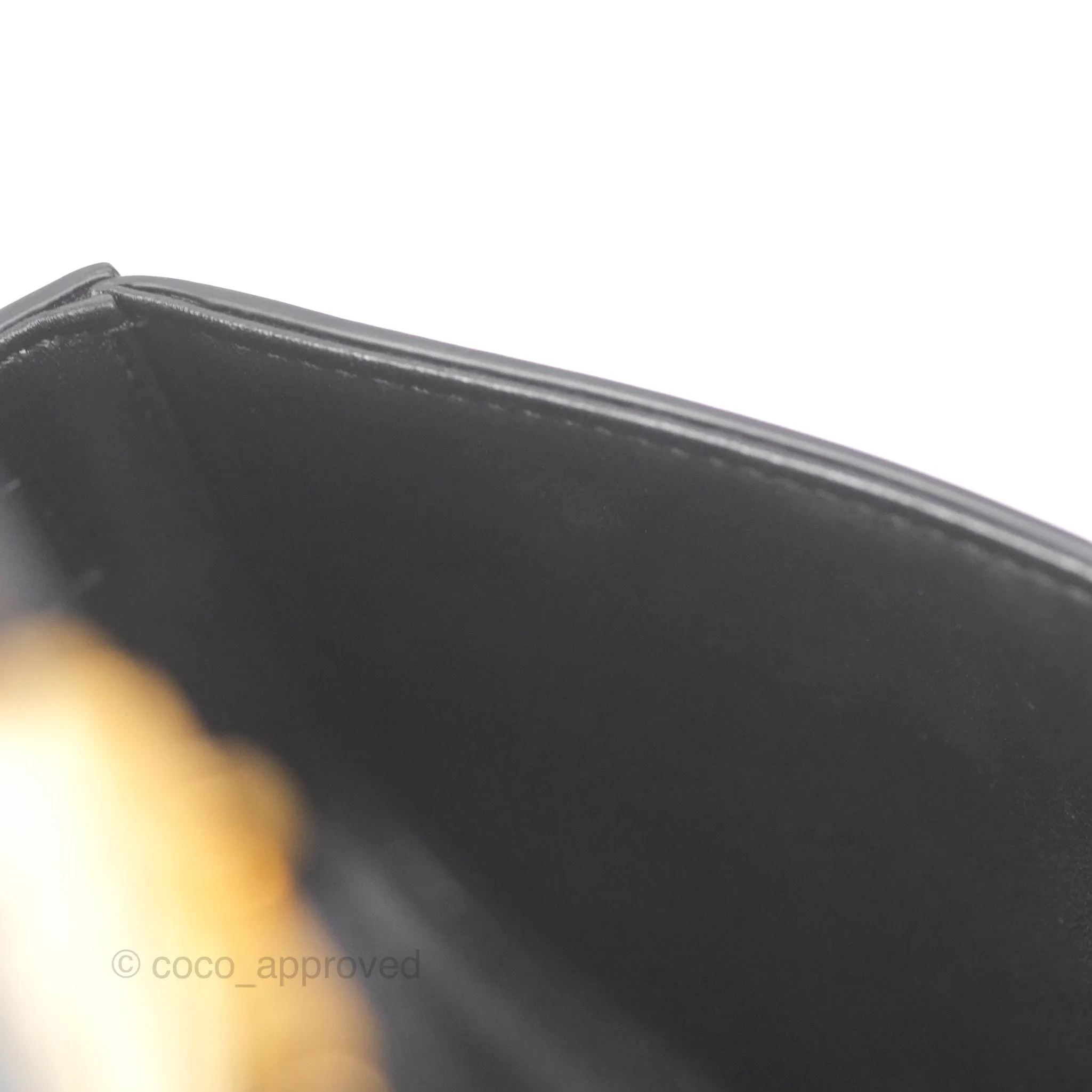 Celine Triomphe Shoulder Bag Black Calfskin
