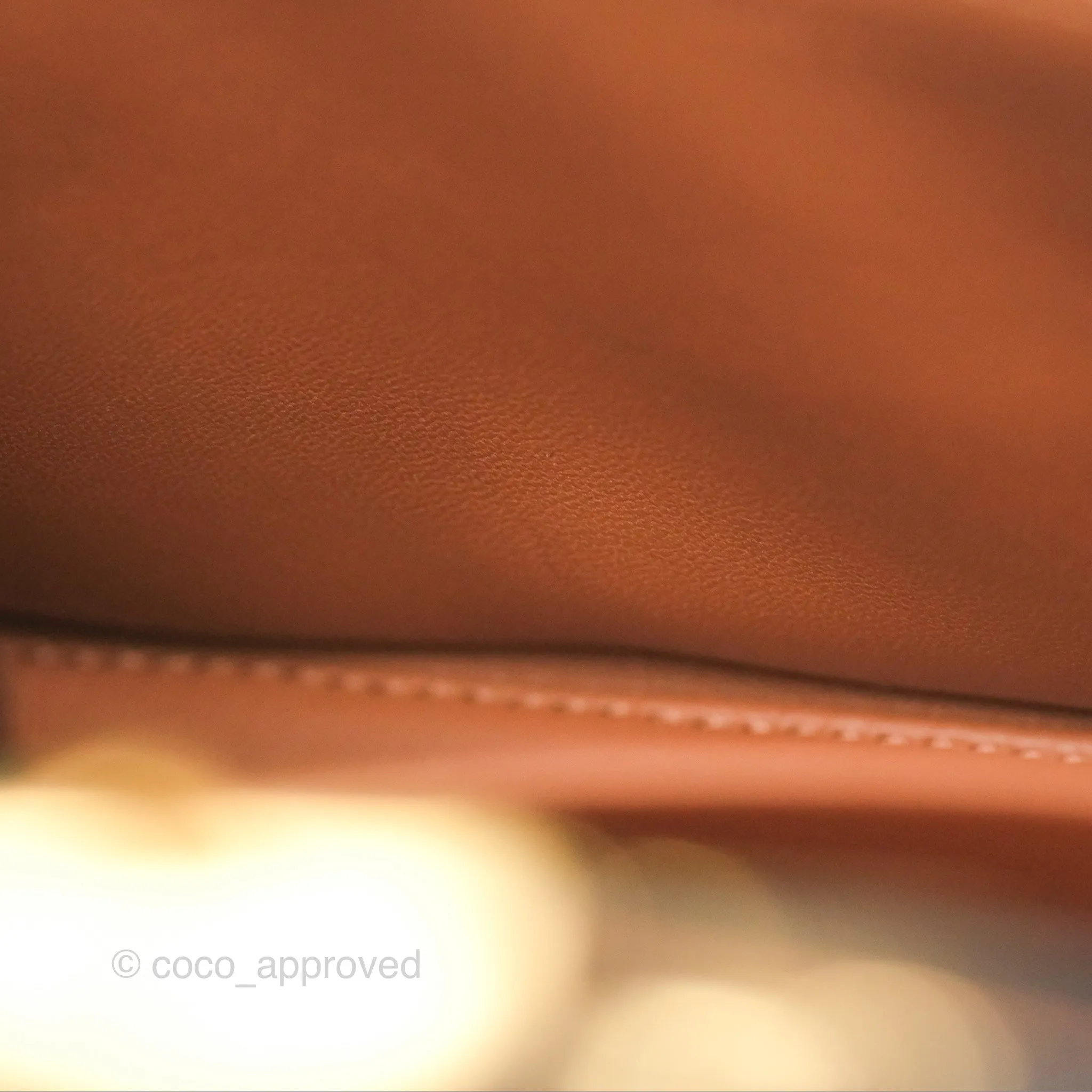 Celine Triomphe Shoulder Bag Tan Calfskin Triomphe Canvas