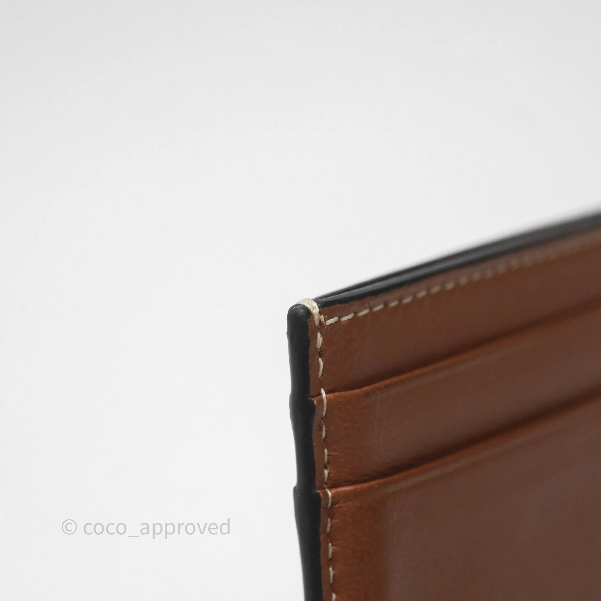 Celine Zipped Purse with Removable Card Holder in Tan Triomphe Canvas/ Lambskin