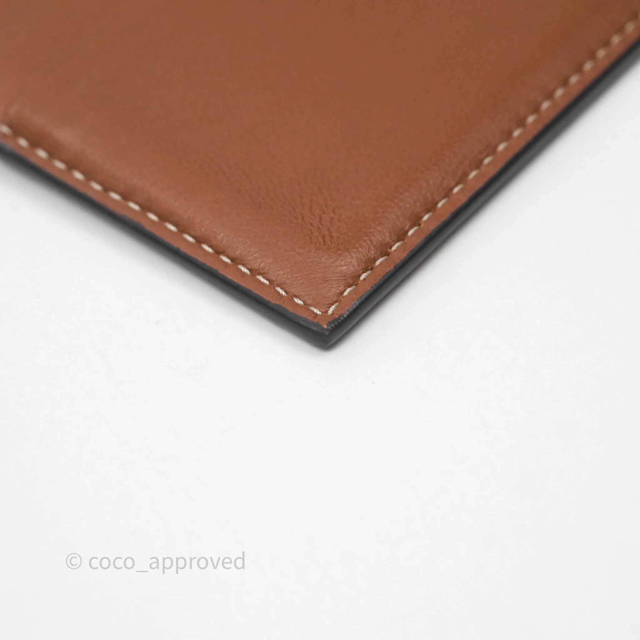 Celine Zipped Purse with Removable Card Holder in Tan Triomphe Canvas/ Lambskin