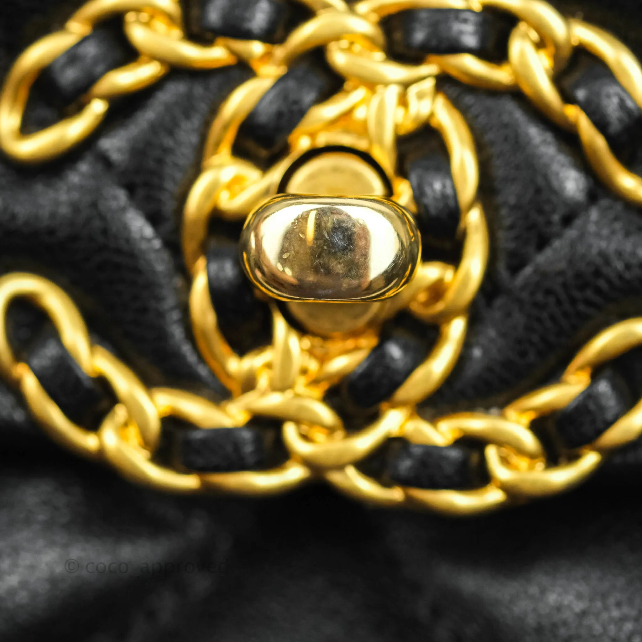Chanel 19 Medium Black Goatskin Mixed Hardware