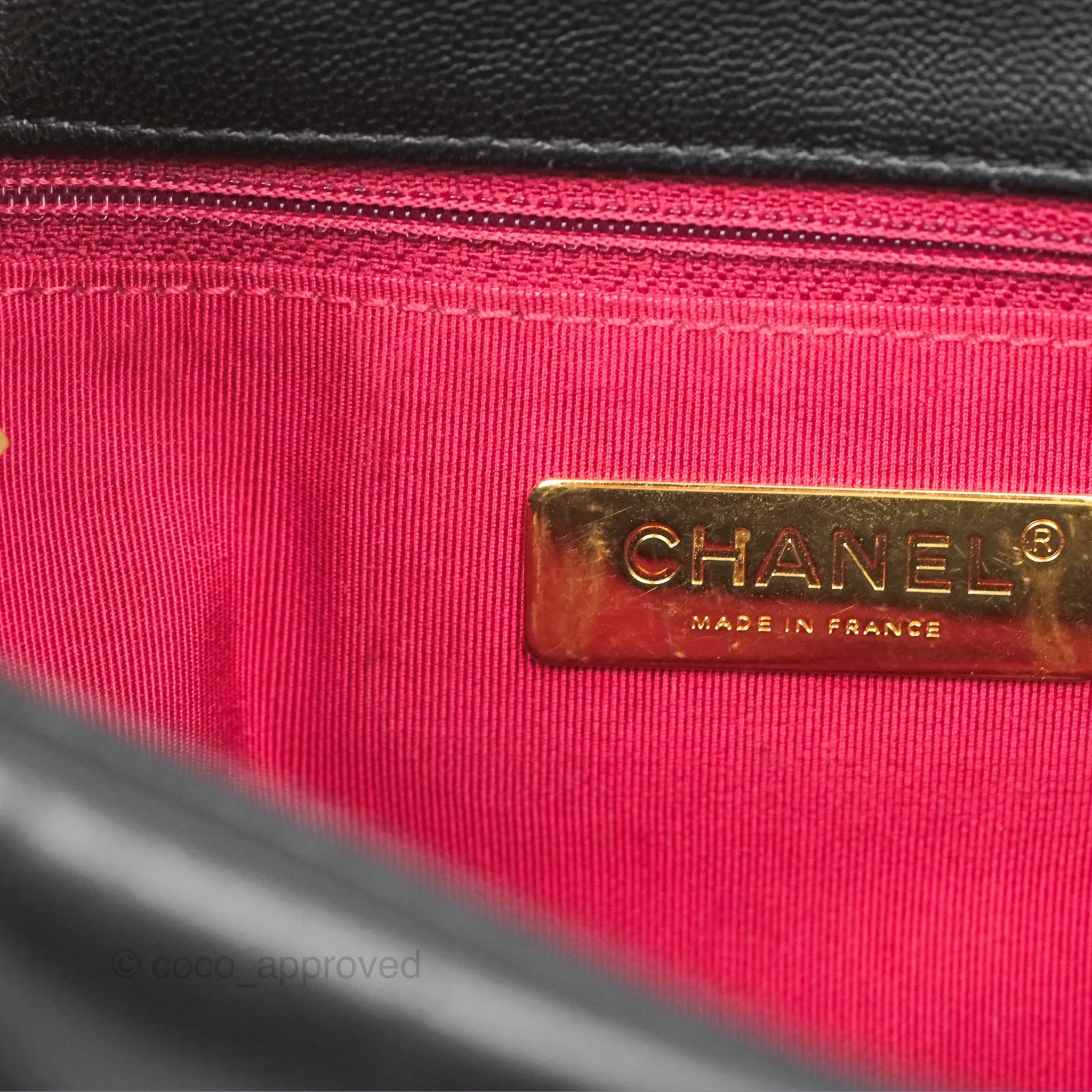 Chanel 19 Medium Black Goatskin Mixed Hardware