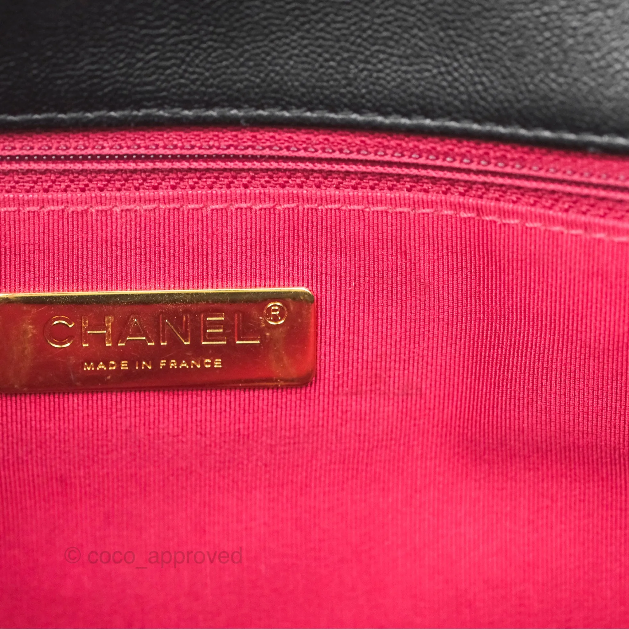 Chanel 19 Medium Black Goatskin Mixed Hardware
