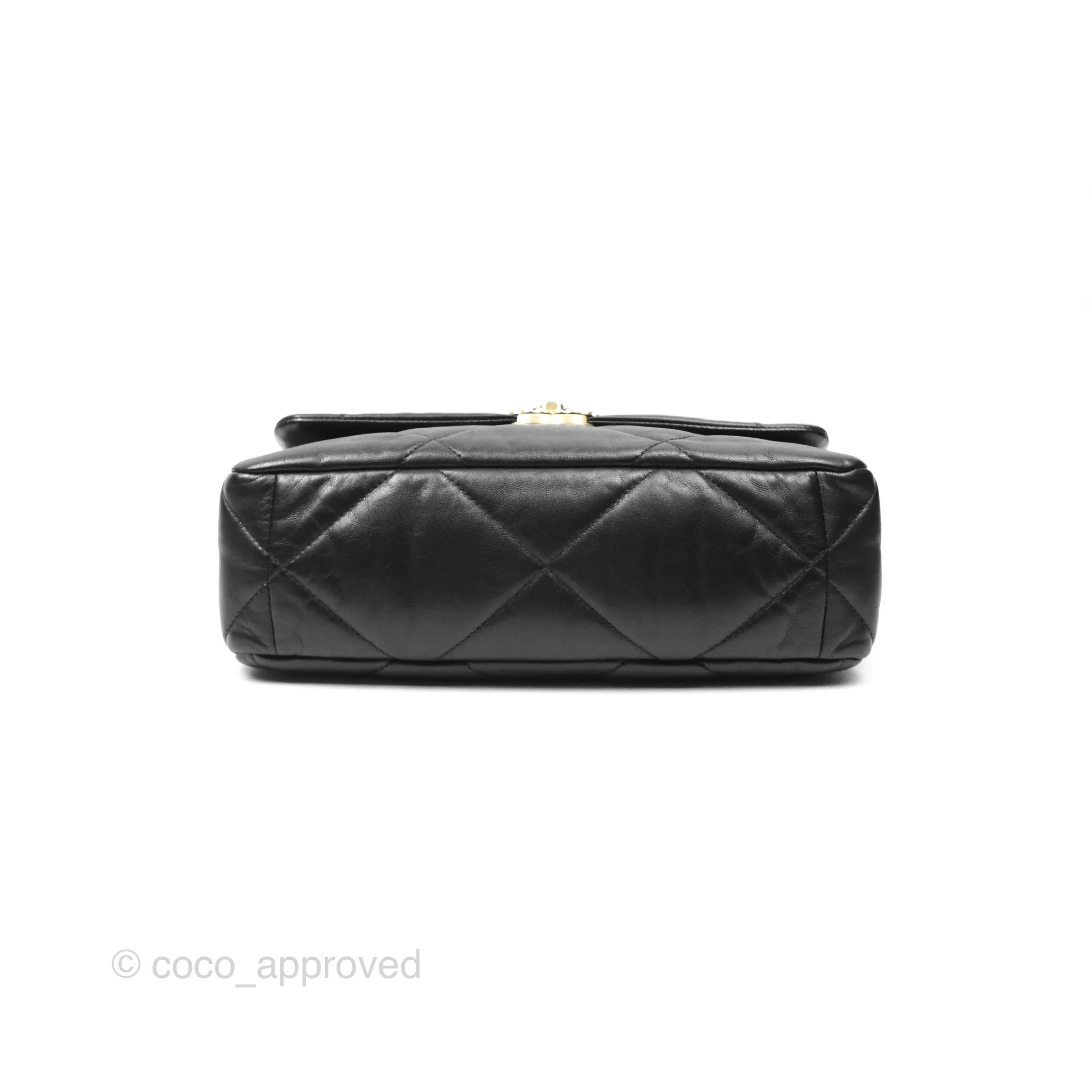 Chanel 19 Medium Black Goatskin Mixed Hardware