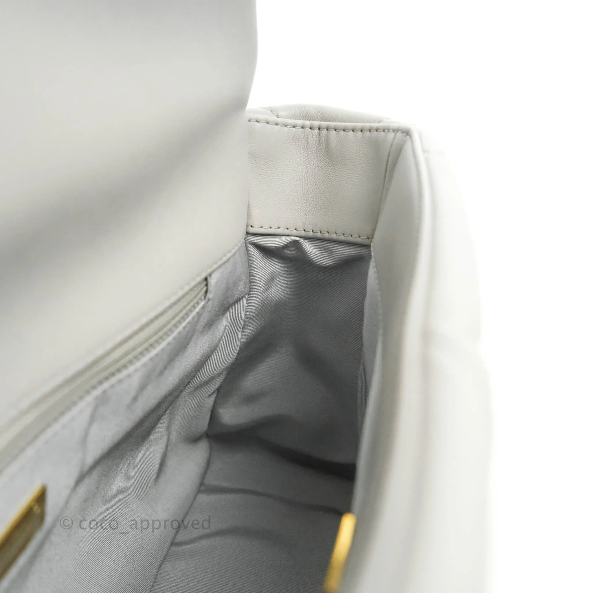 Chanel 19 Medium Grey Lambskin Mixed Hardware 21A