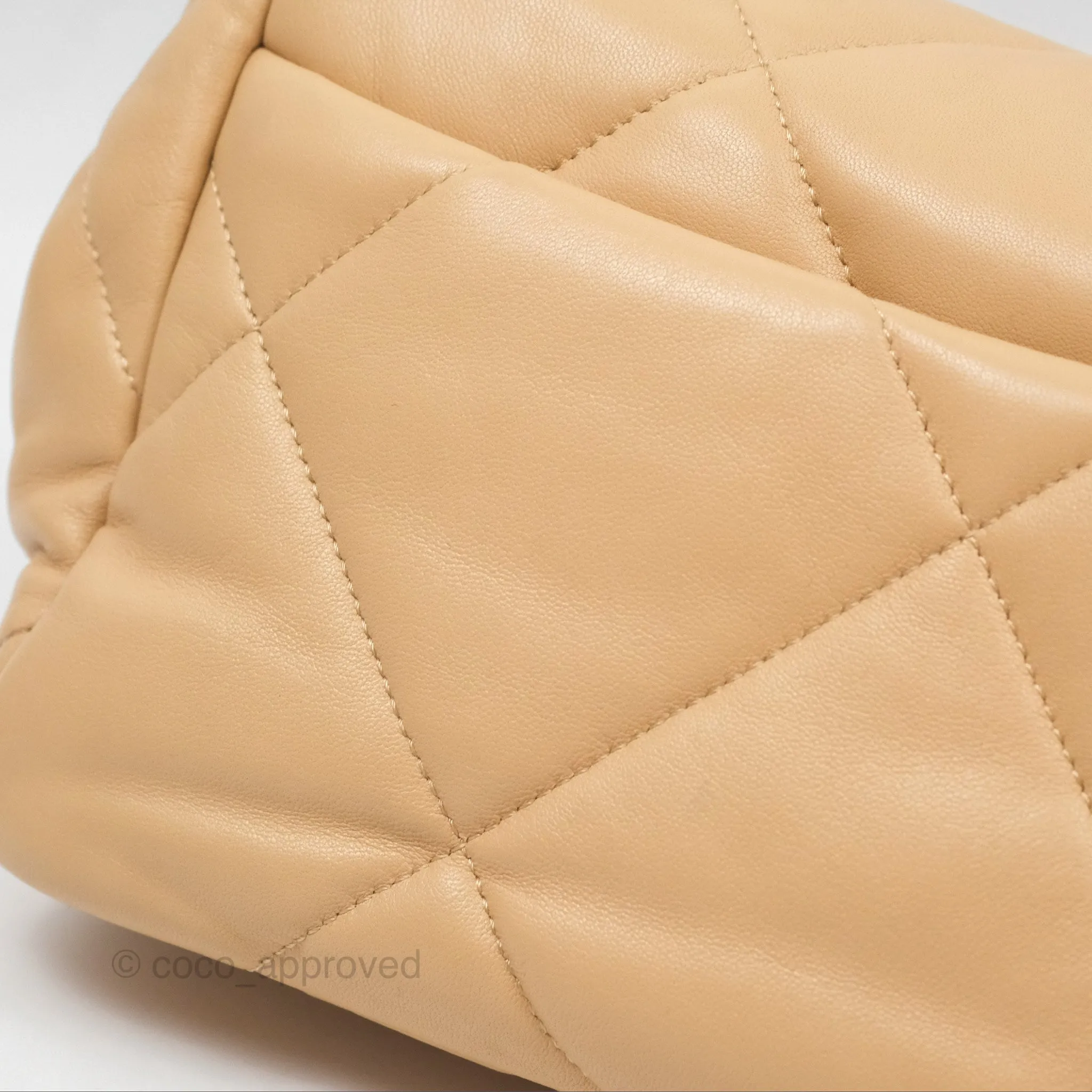 Chanel 19 Small Beige Mixed Hardware