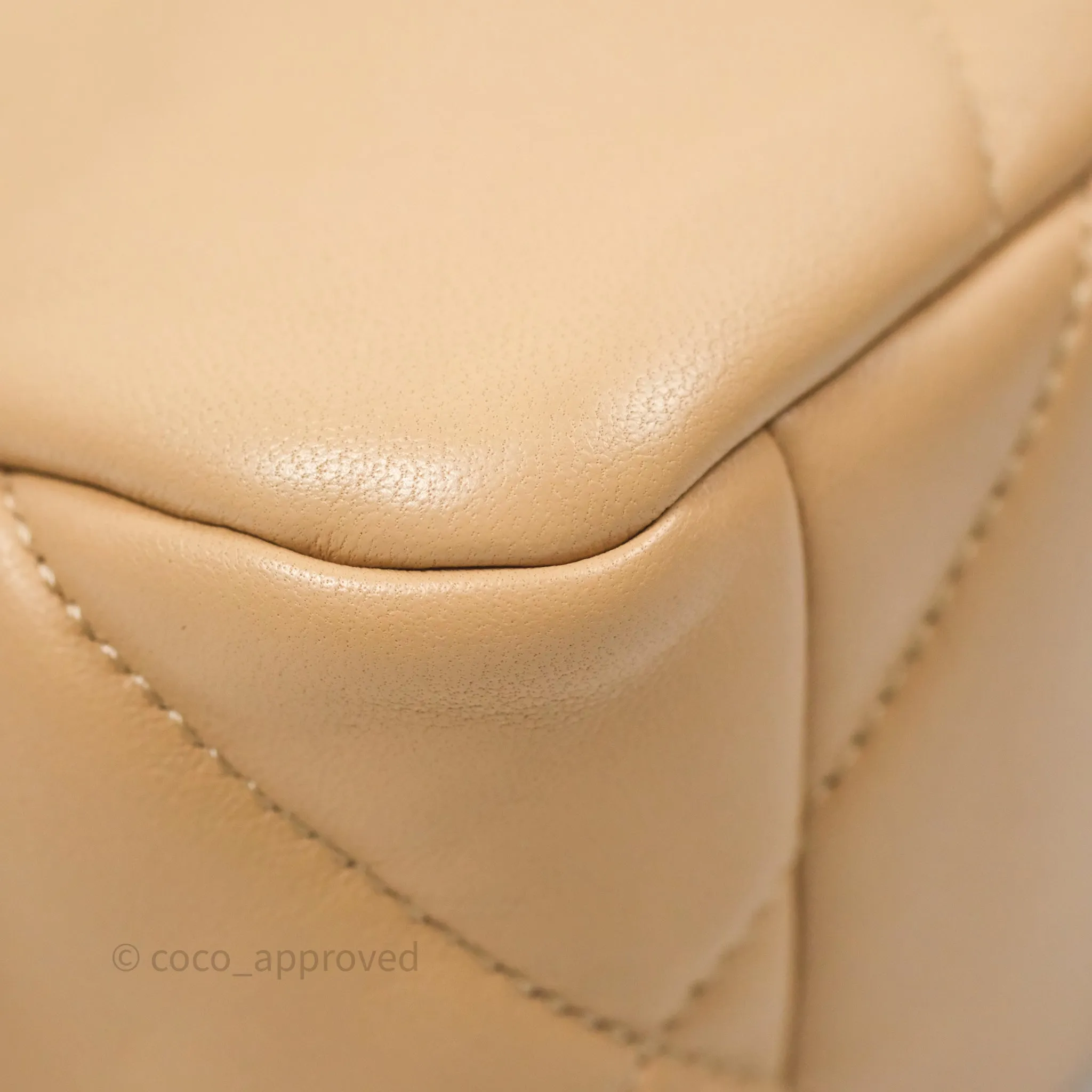 Chanel 19 Small Beige Mixed Hardware