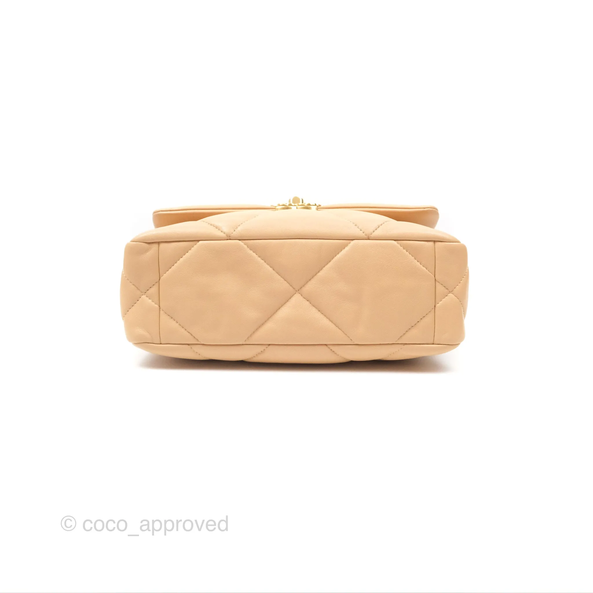 Chanel 19 Small Beige Mixed Hardware