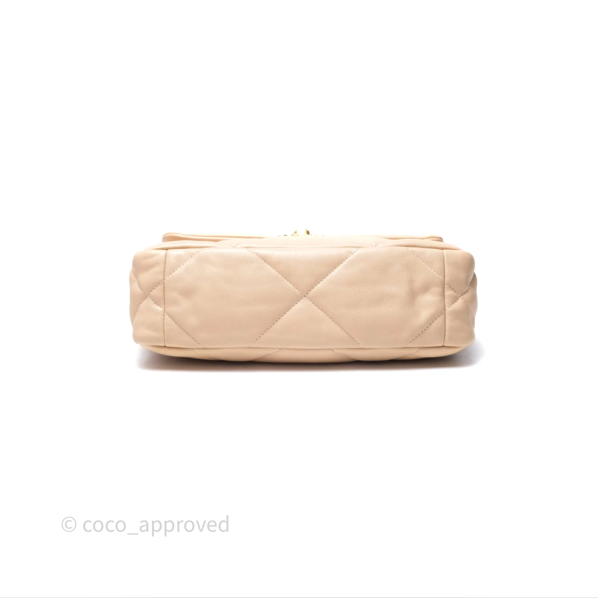 Chanel 19 Small Beige Mixed Hardware
