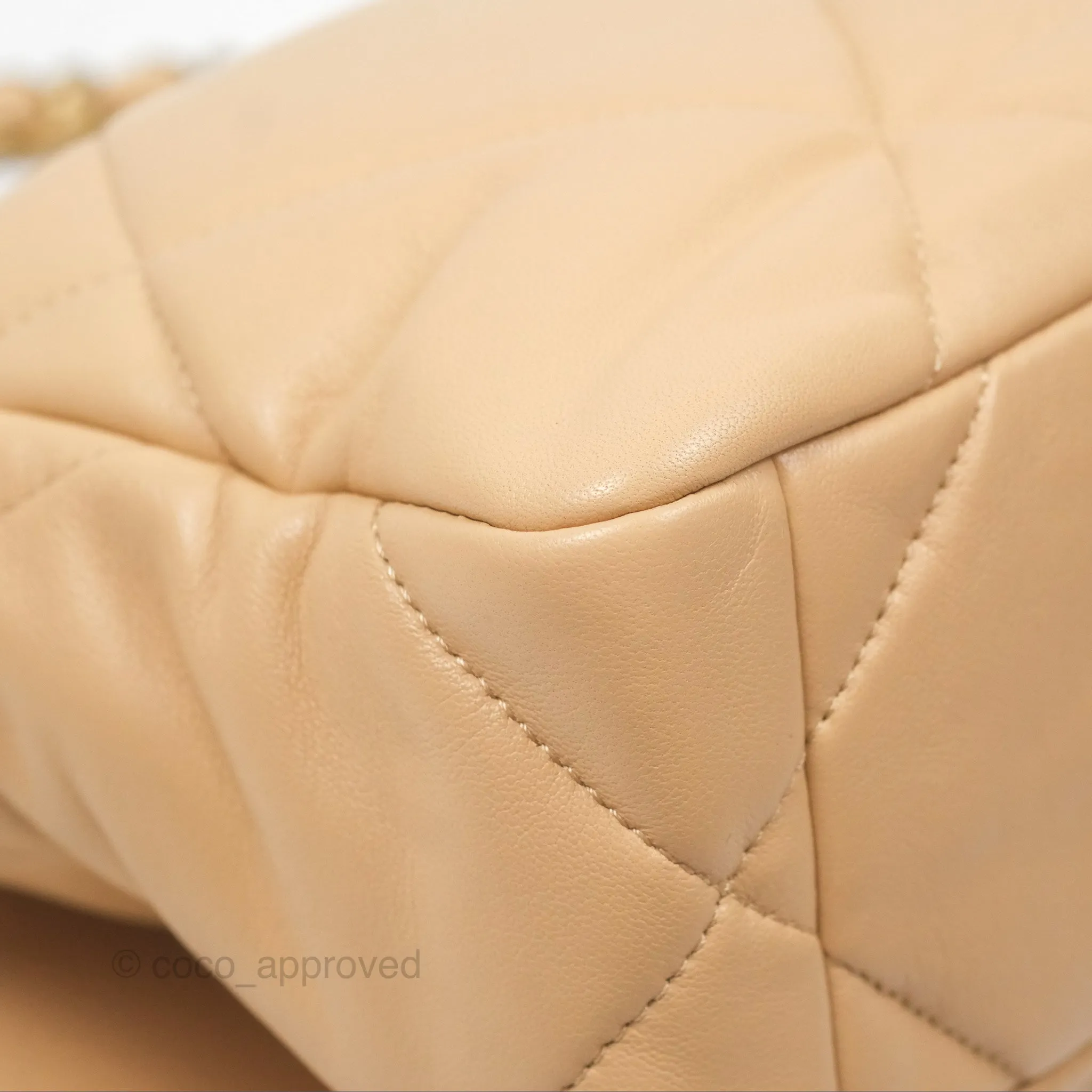 Chanel 19 Small Beige Mixed Hardware
