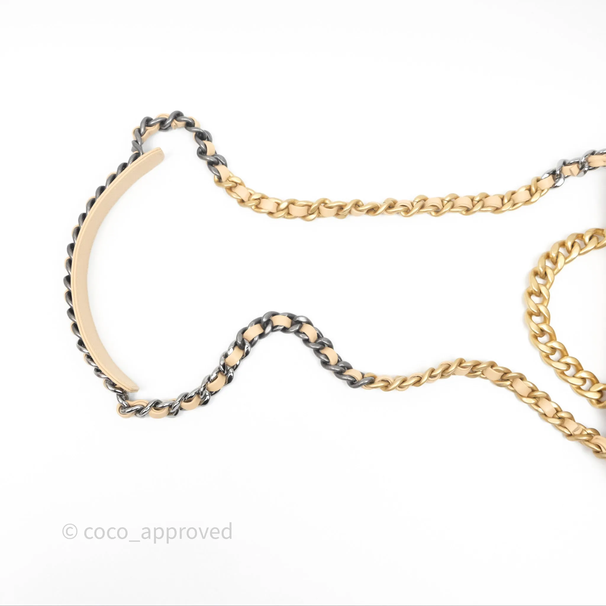 Chanel 19 Small Beige Mixed Hardware