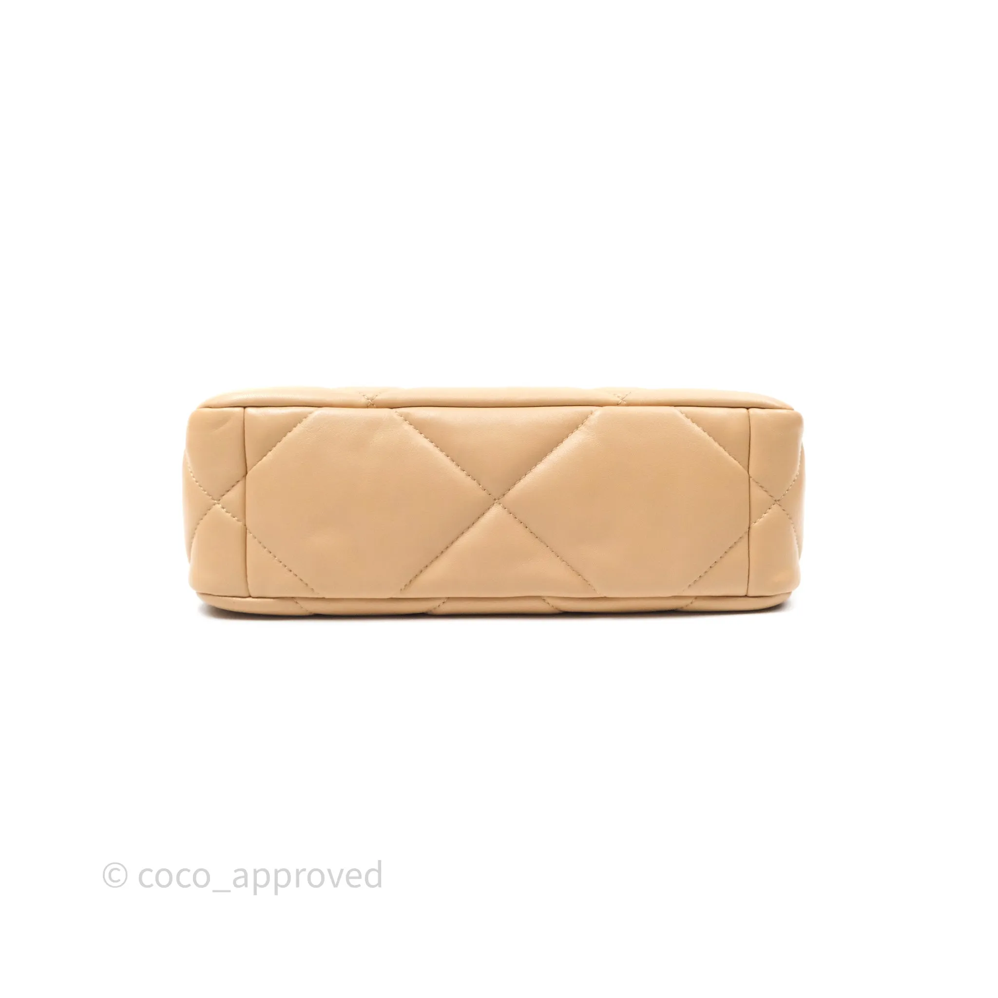Chanel 19 Small Beige Mixed Hardware