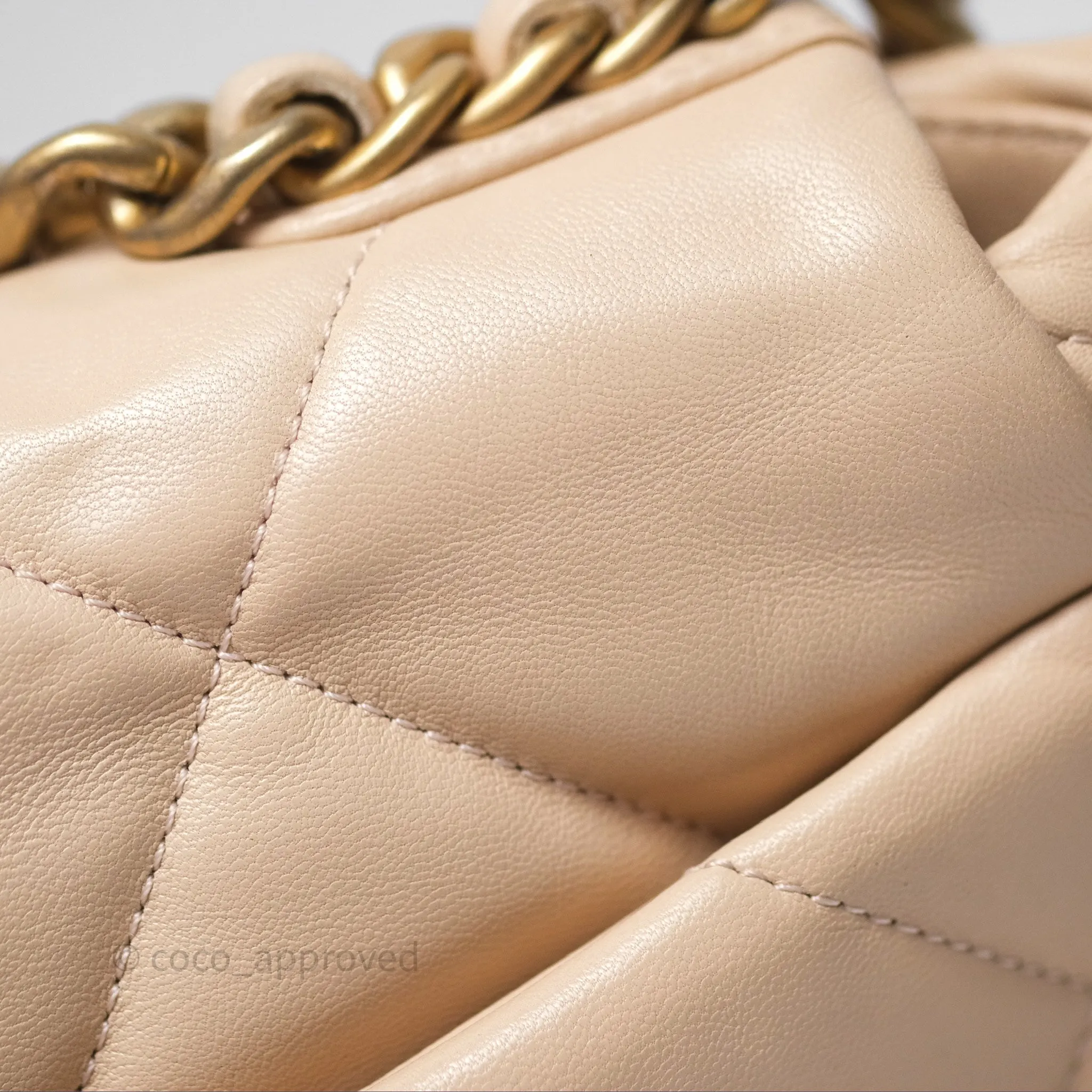 Chanel 19 Small Beige Mixed Hardware