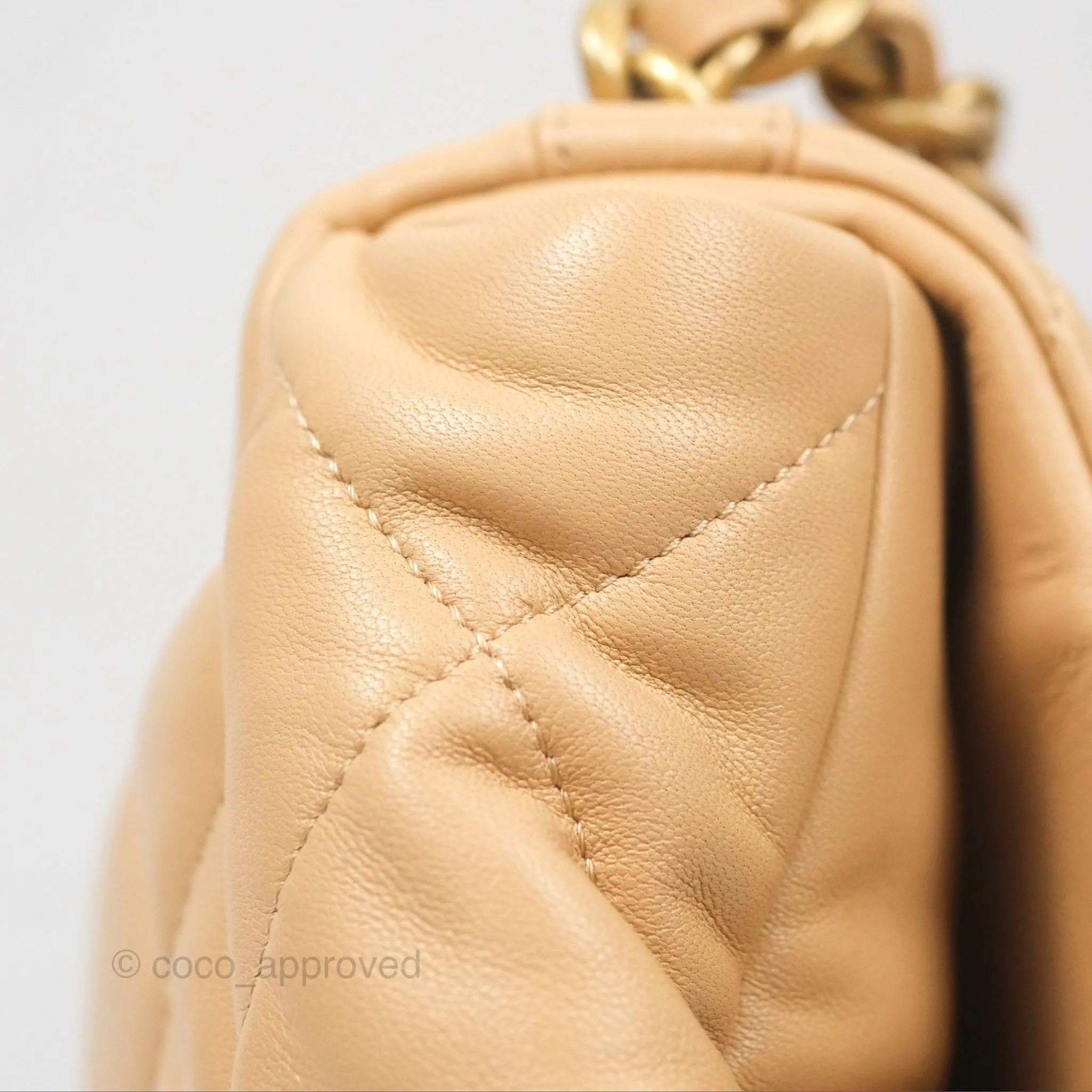 Chanel 19 Small Beige Mixed Hardware