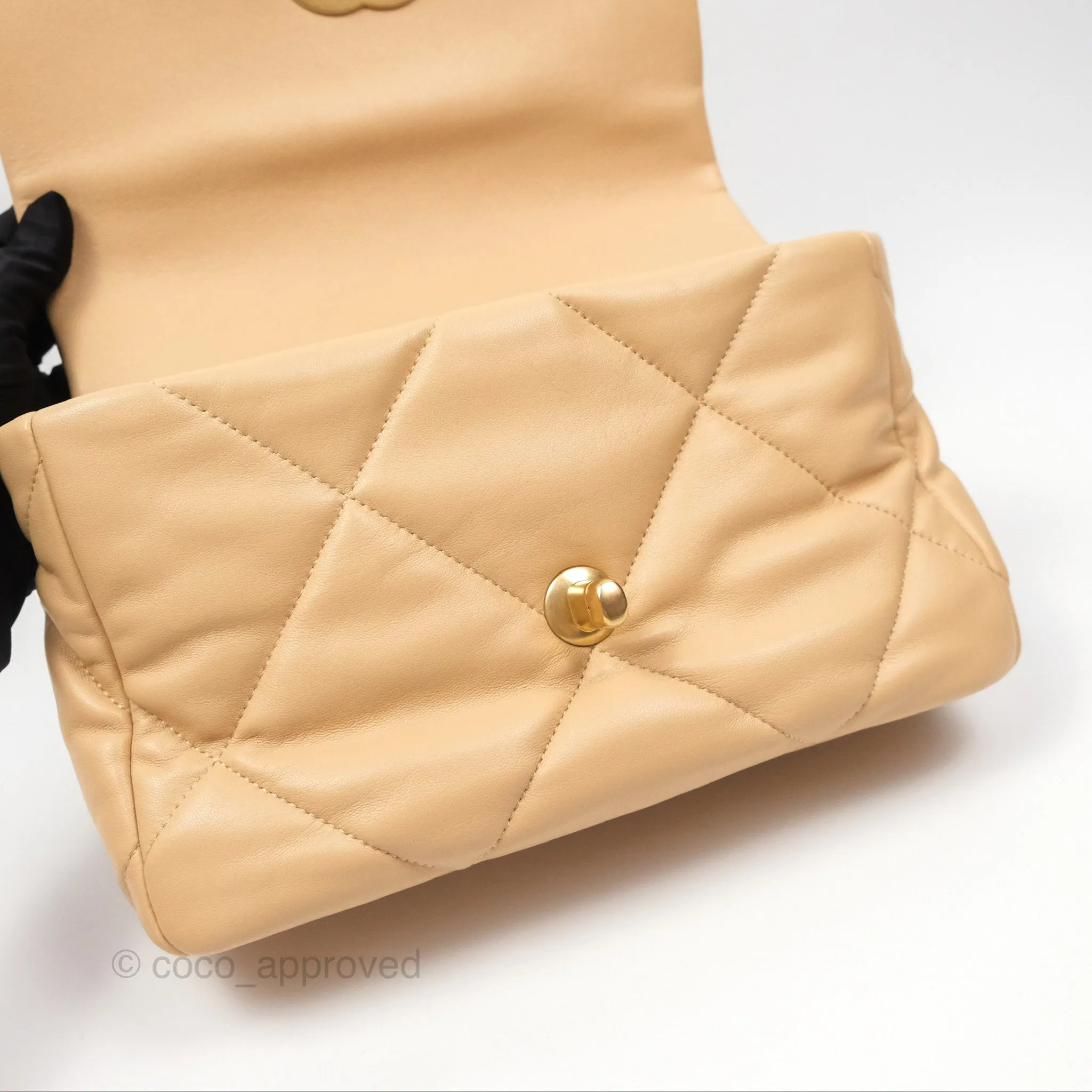 Chanel 19 Small Beige Mixed Hardware
