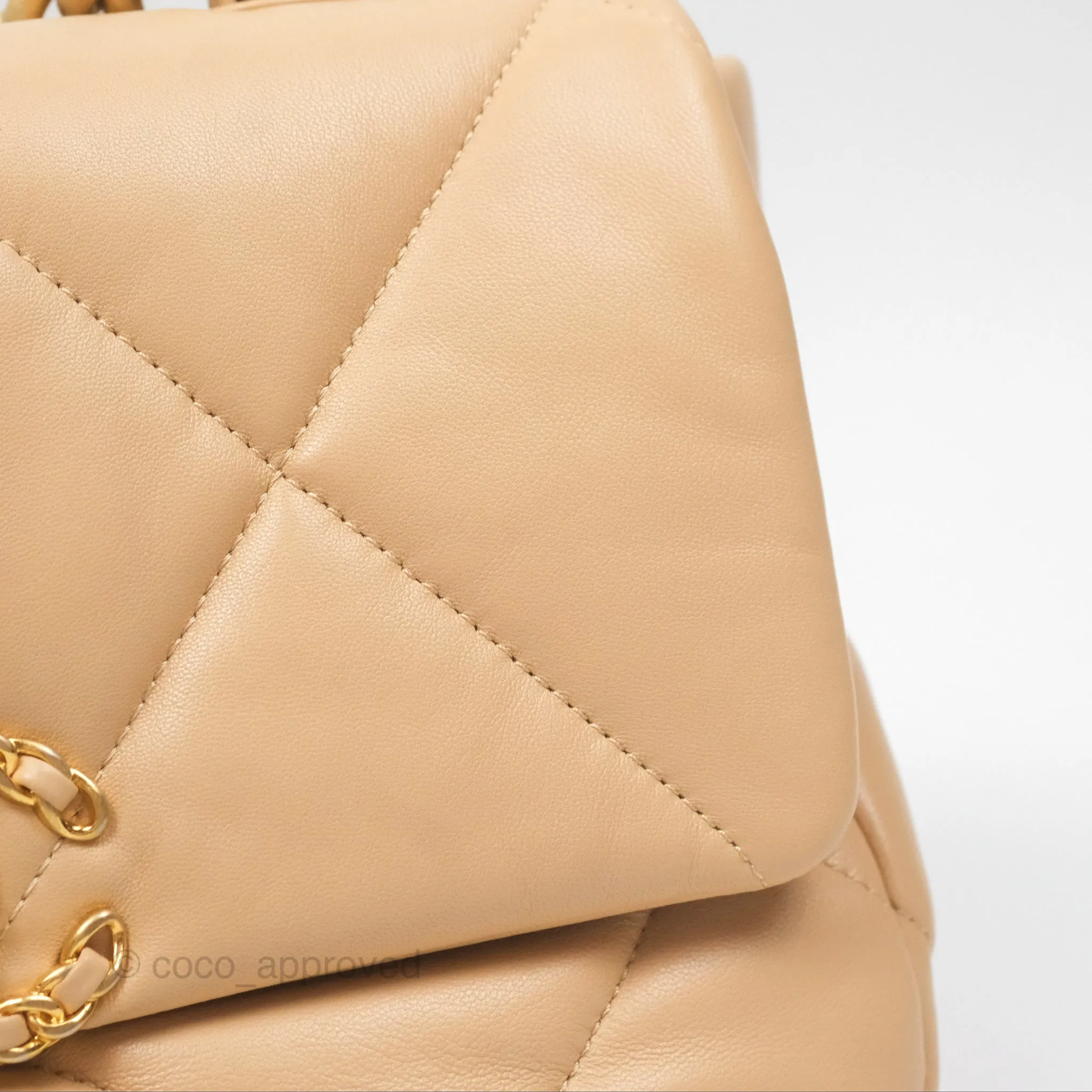 Chanel 19 Small Beige Mixed Hardware