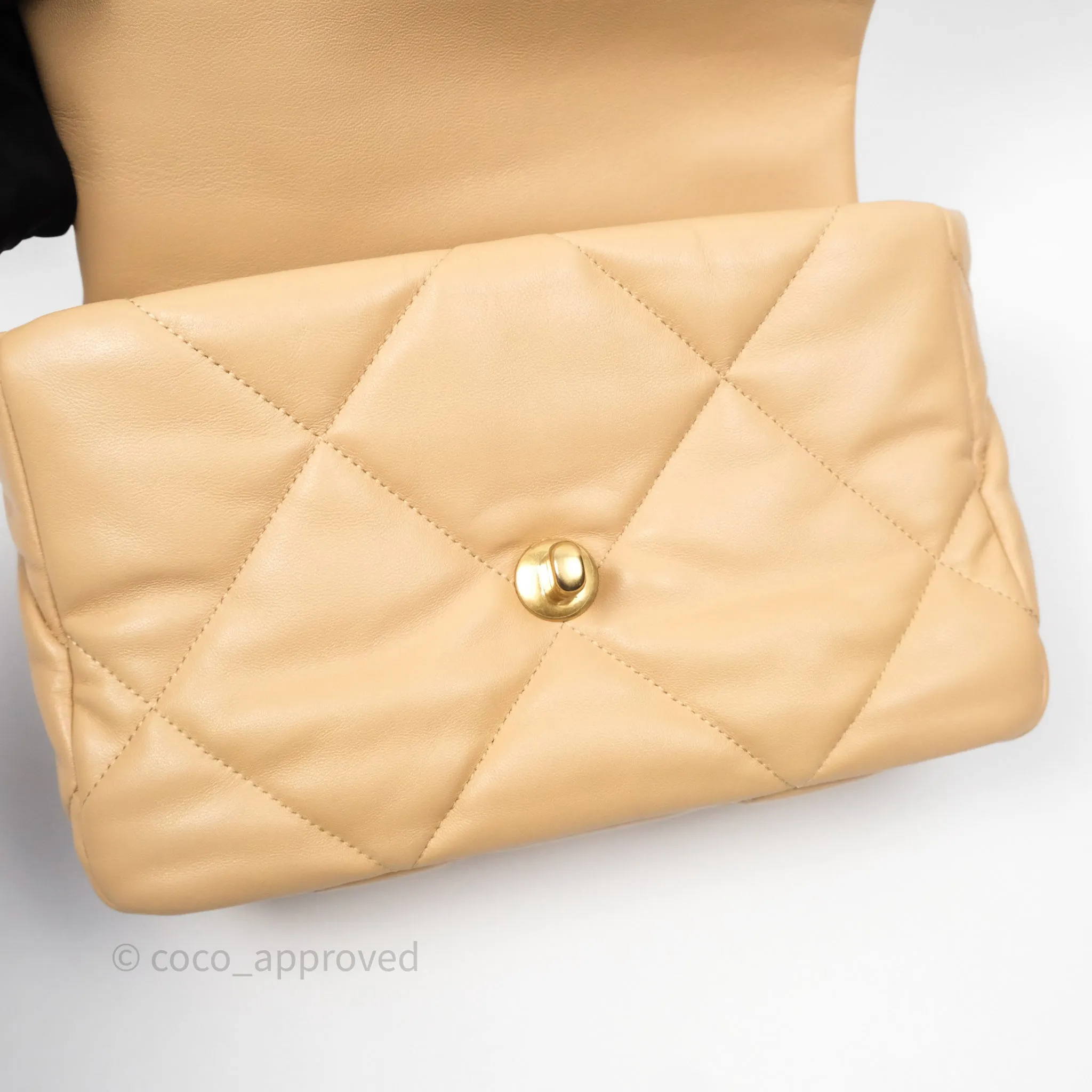 Chanel 19 Small Beige Mixed Hardware